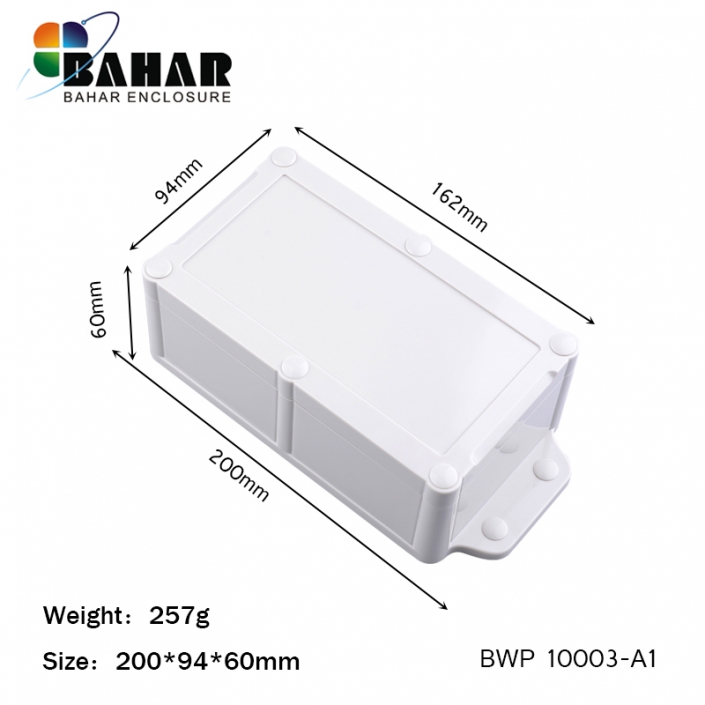 BWP 10003 (IP68 Waterproof ABS Enclosure, Dustproof Junction Box, Outdoor Electronic Housing)