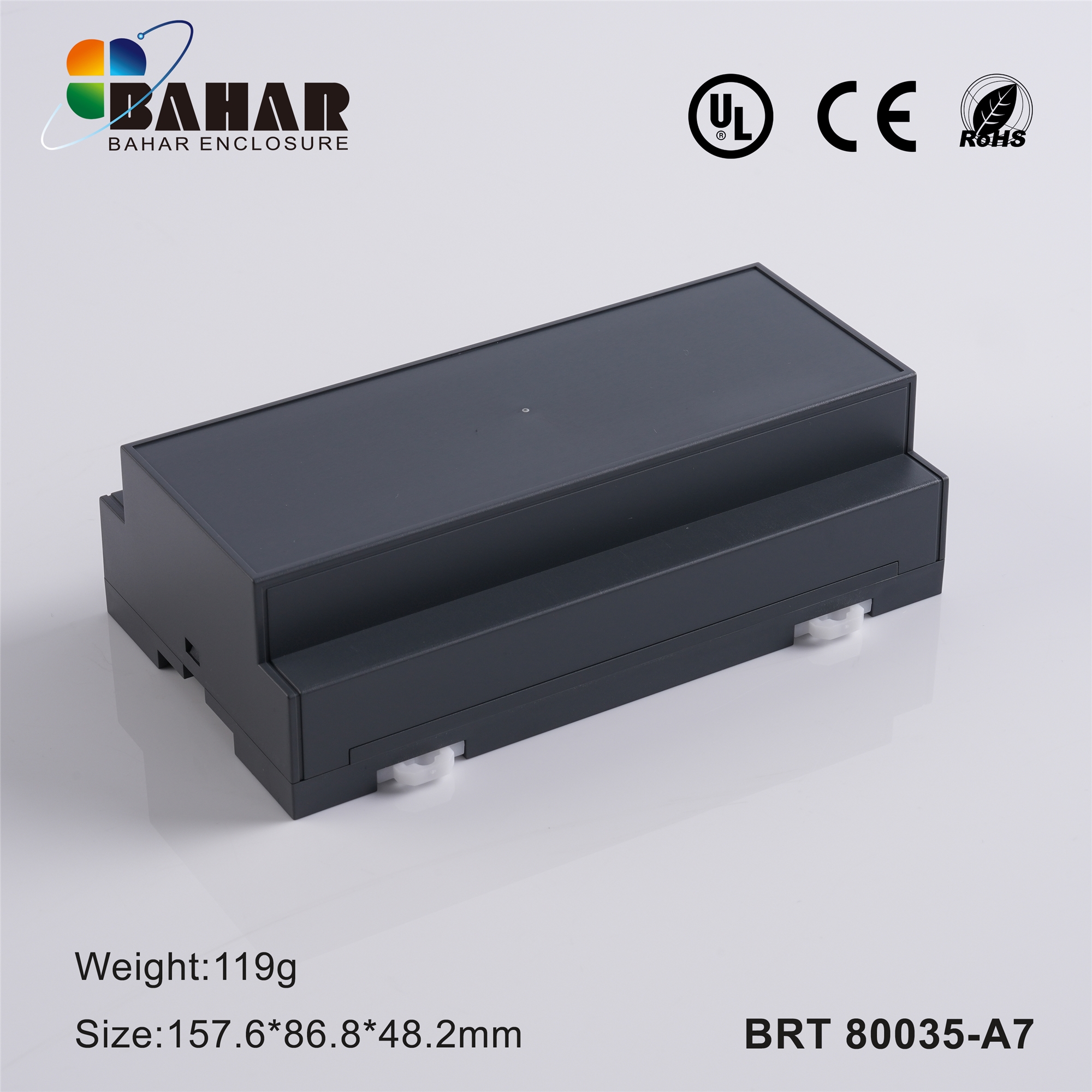 BRT 80035 (Industrial Control Enclosure, Fire-Resistant Plastic Housing (POM/PC945), Junction/Control Box)