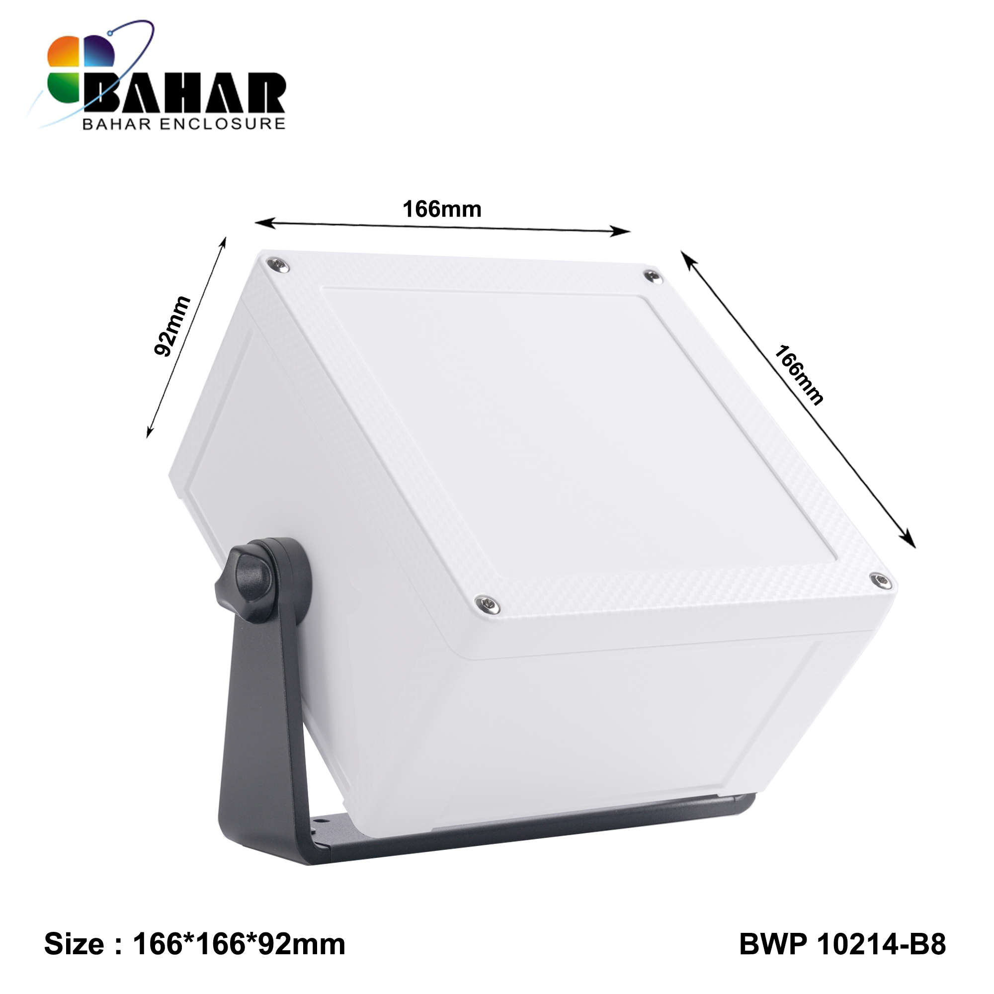 BWP 10214-B (IP68 Waterproof ABS Enclosure, Dustproof Junction Box, Outdoor Electronic Housing)
