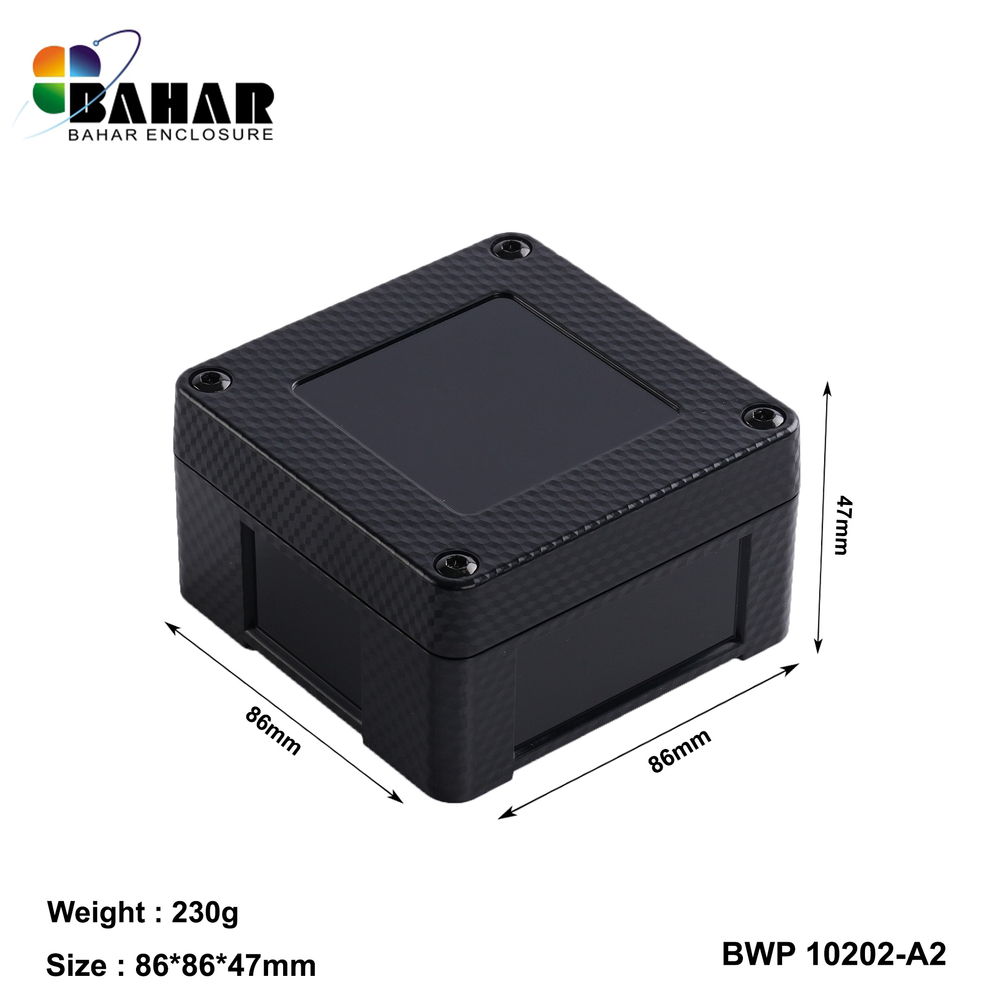 BWP 10202-A (IP68 Waterproof ABS Enclosure, Dustproof Junction Box, Outdoor Electronic Housing)