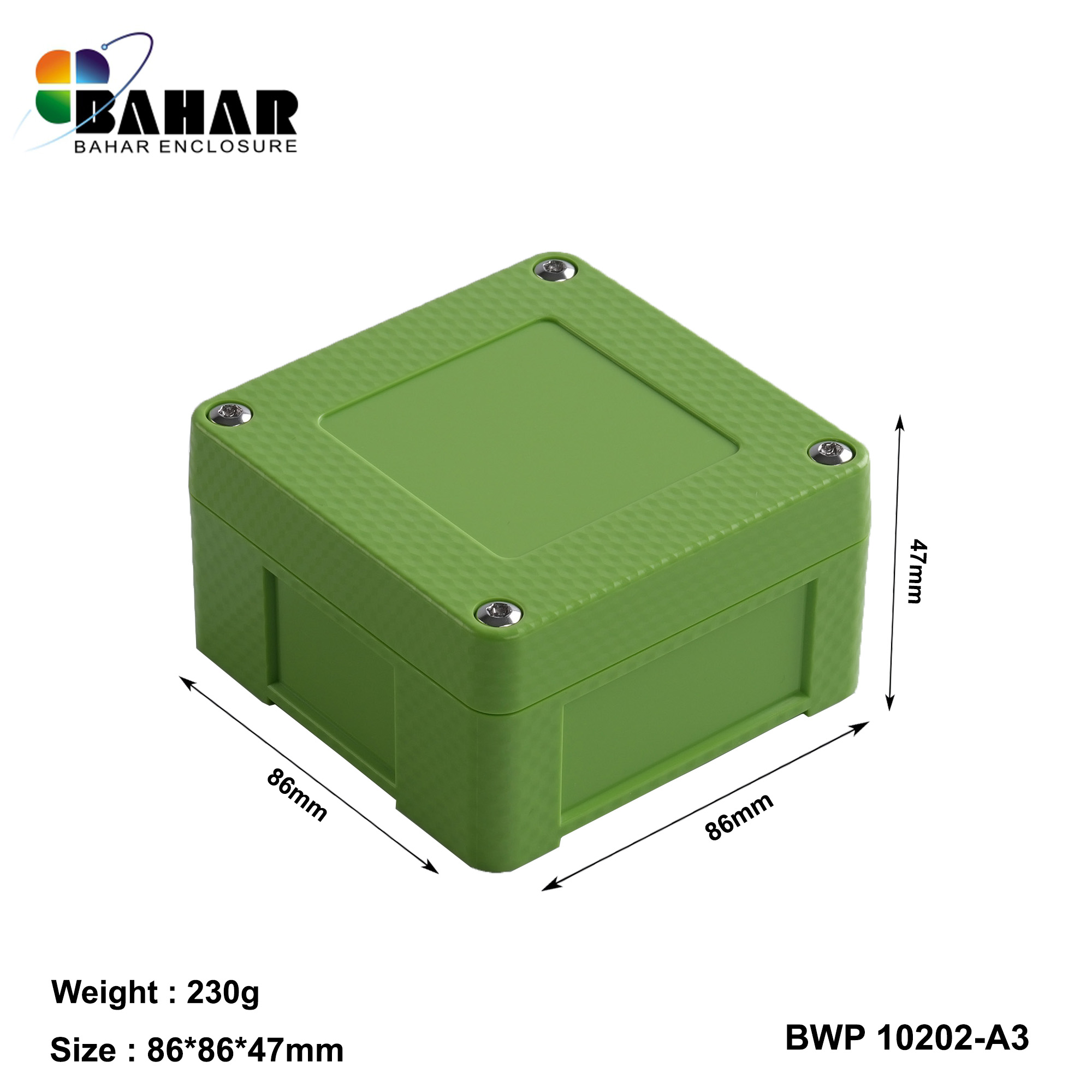 BWP 10202-A (IP68 Waterproof ABS Enclosure, Dustproof Junction Box, Outdoor Electronic Housing)