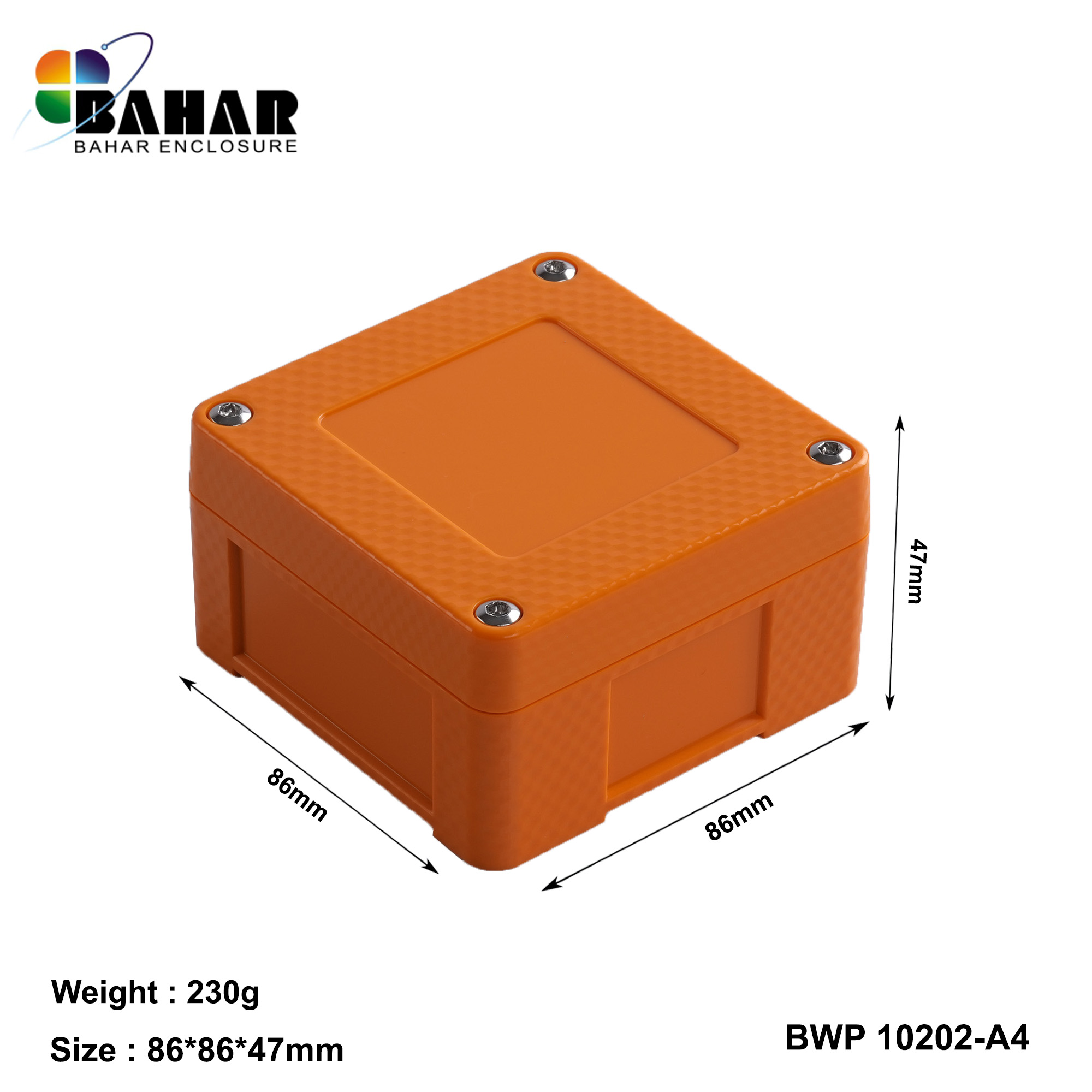 BWP 10202-A (IP68 Waterproof ABS Enclosure, Dustproof Junction Box, Outdoor Electronic Housing)