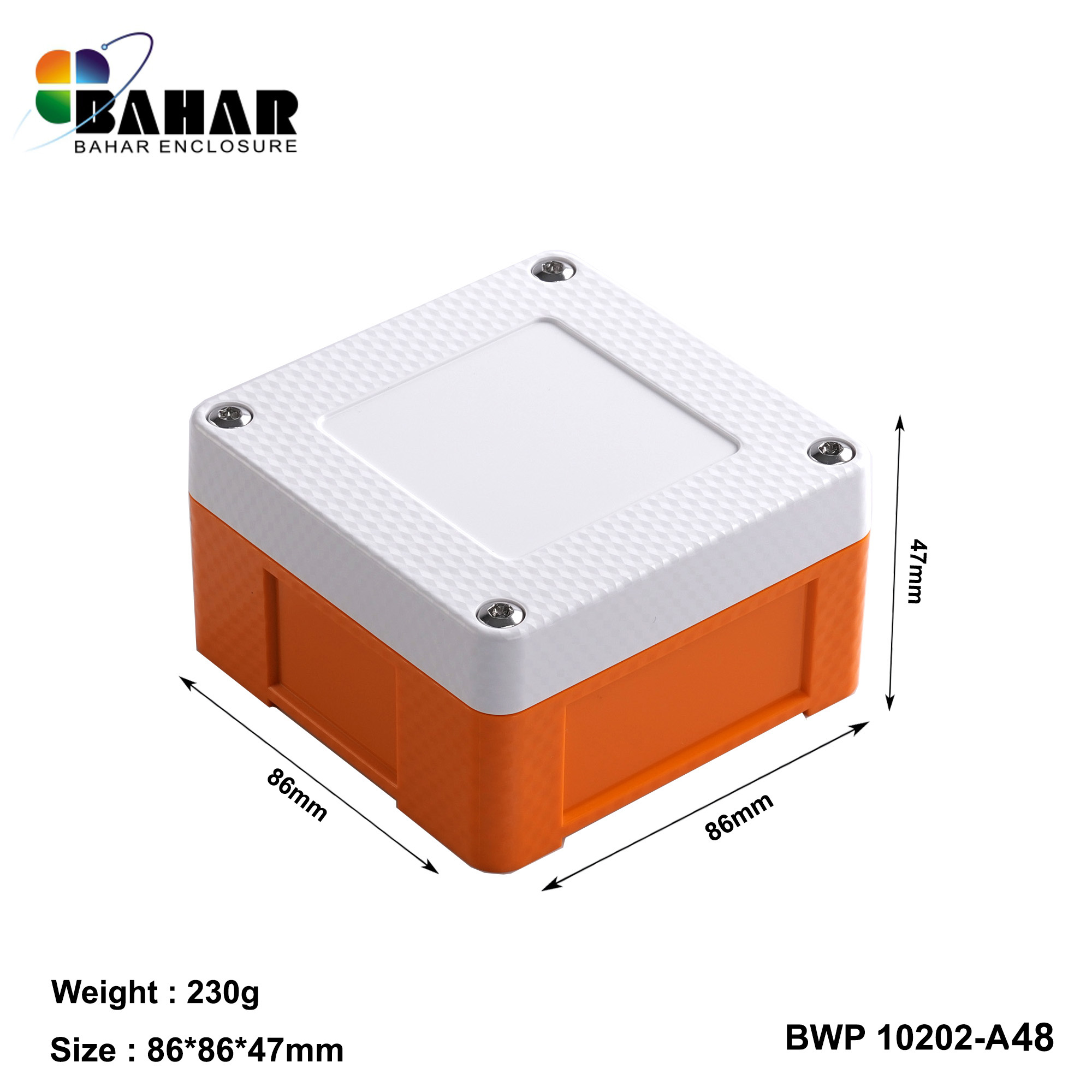 BWP 10202-A (IP68 Waterproof ABS Enclosure, Dustproof Junction Box, Outdoor Electronic Housing)