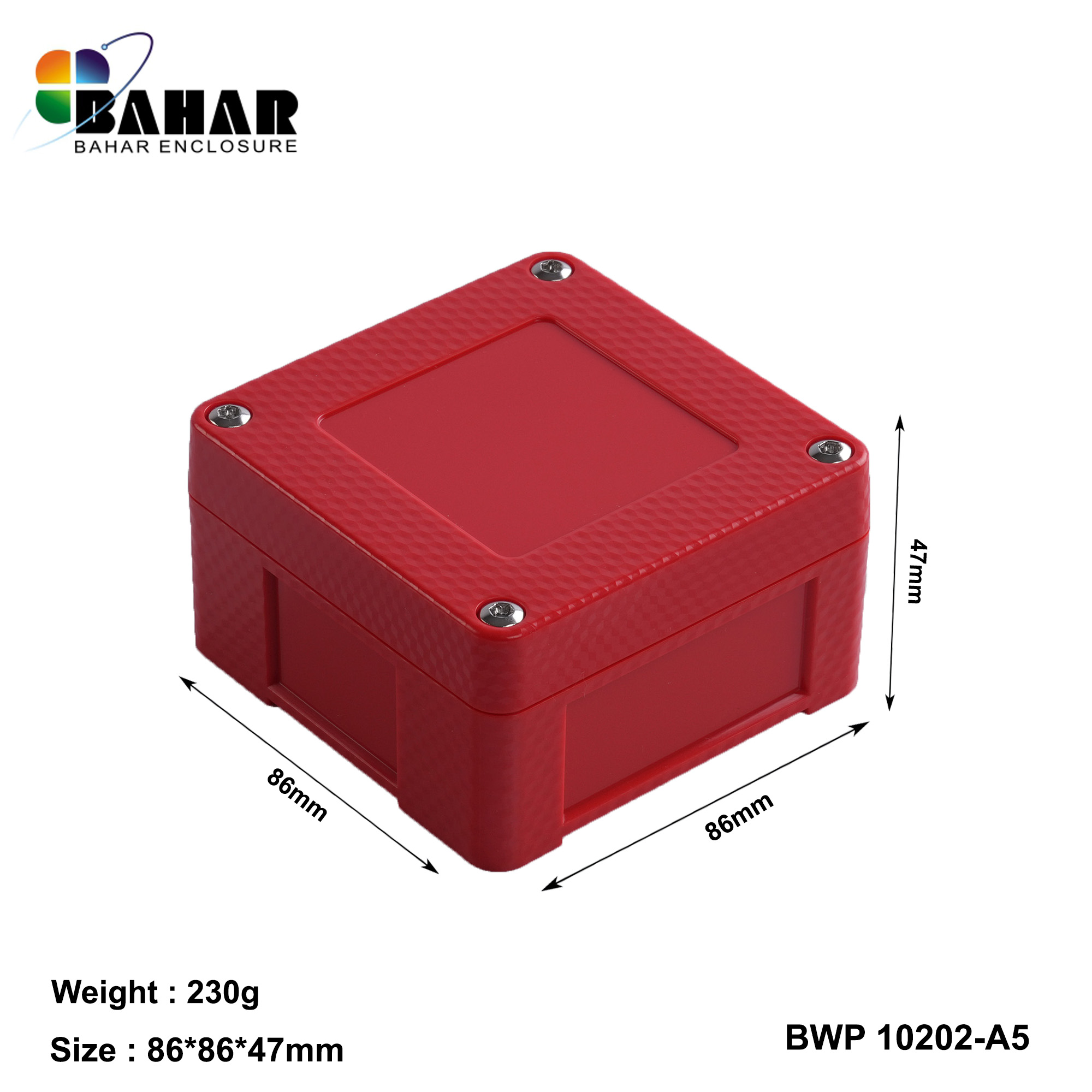 BWP 10202-A (IP68 Waterproof ABS Enclosure, Dustproof Junction Box, Outdoor Electronic Housing)