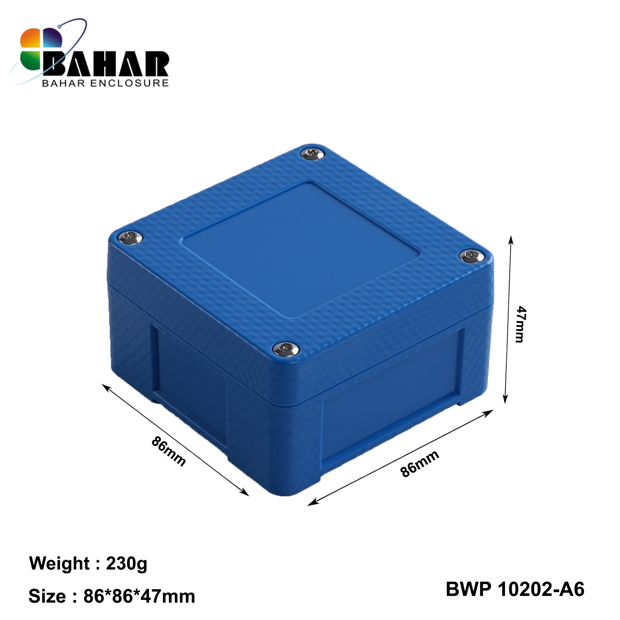 BWP 10202-A (IP68 Waterproof ABS Enclosure, Dustproof Junction Box, Outdoor Electronic Housing)