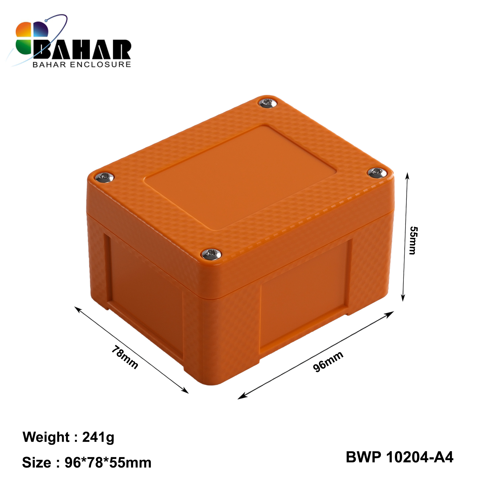 BWP 10204-A (IP68 Waterproof ABS Enclosure, Dustproof Junction Box, Outdoor Electronic Housing)