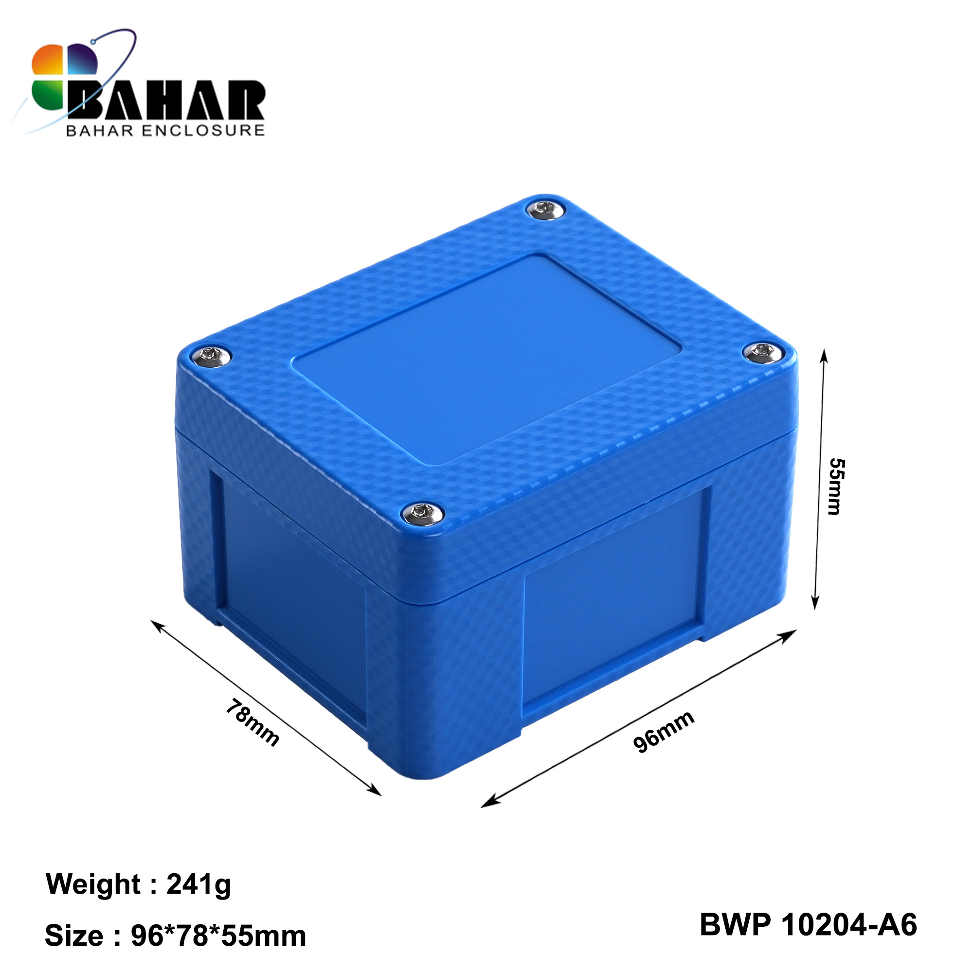 BWP 10204-A (IP68 Waterproof ABS Enclosure, Dustproof Junction Box, Outdoor Electronic Housing)