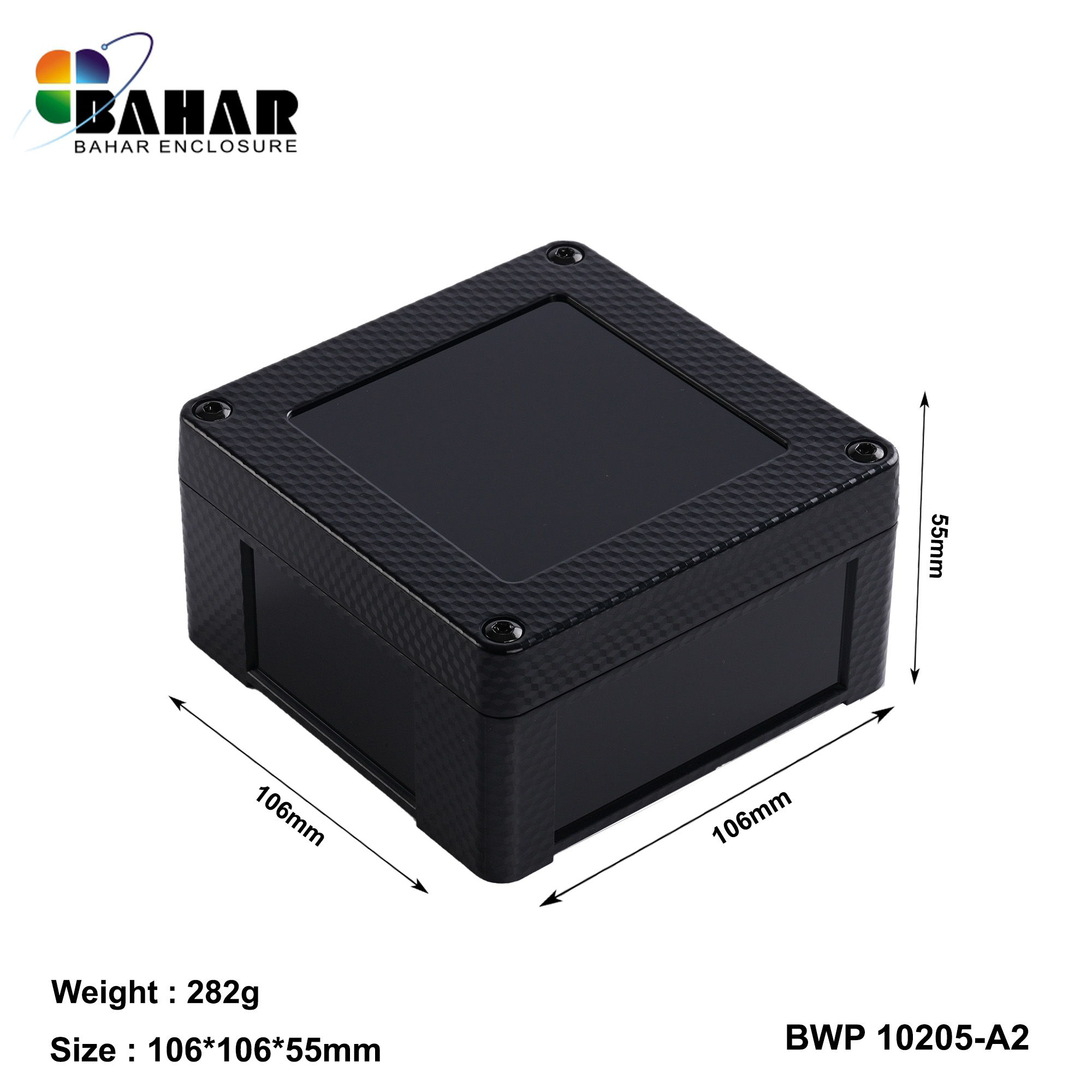 BWP 10205-A (IP68 Waterproof ABS Enclosure, Dustproof Junction Box, Outdoor Electronic Housing)