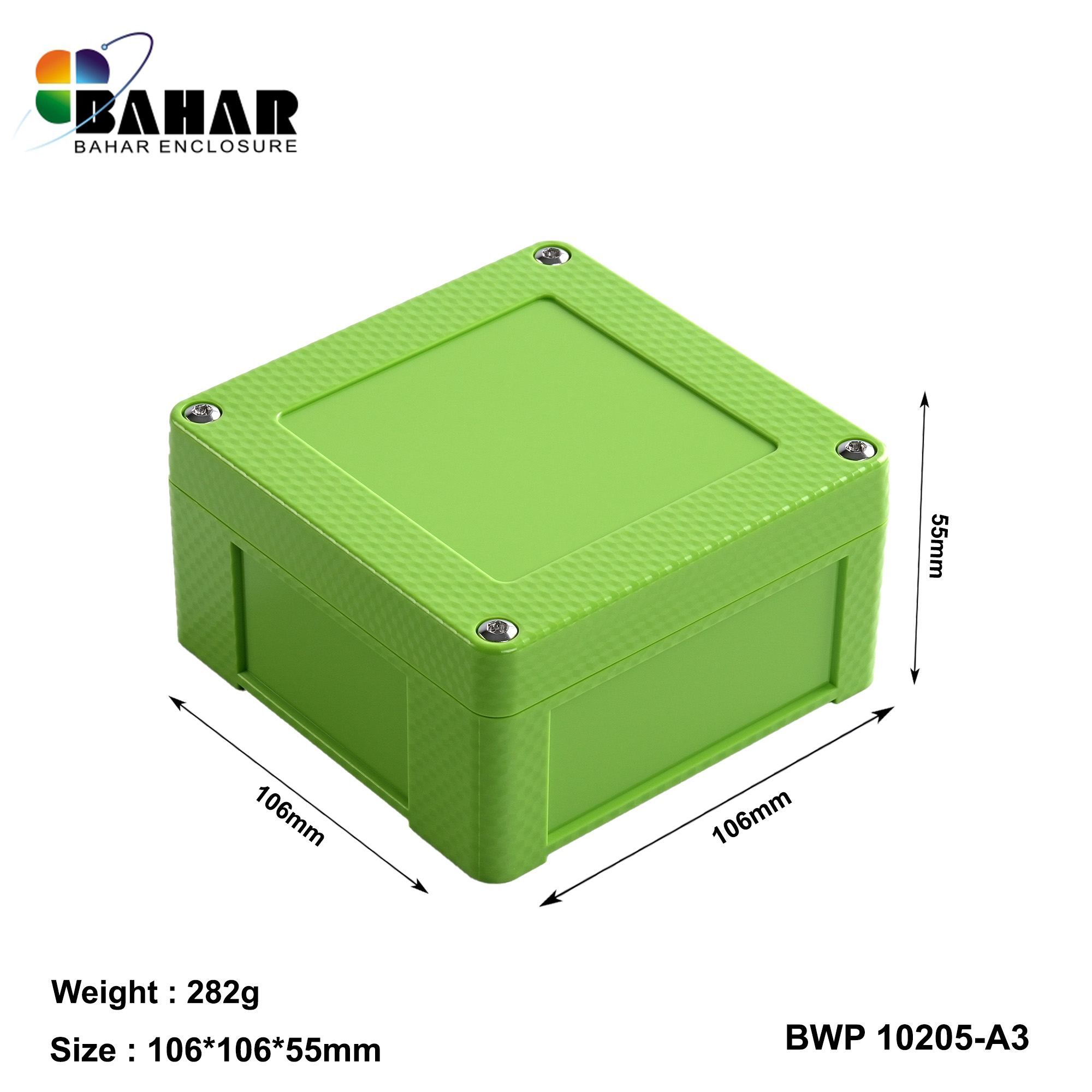 BWP 10205-A (IP68 Waterproof ABS Enclosure, Dustproof Junction Box, Outdoor Electronic Housing)
