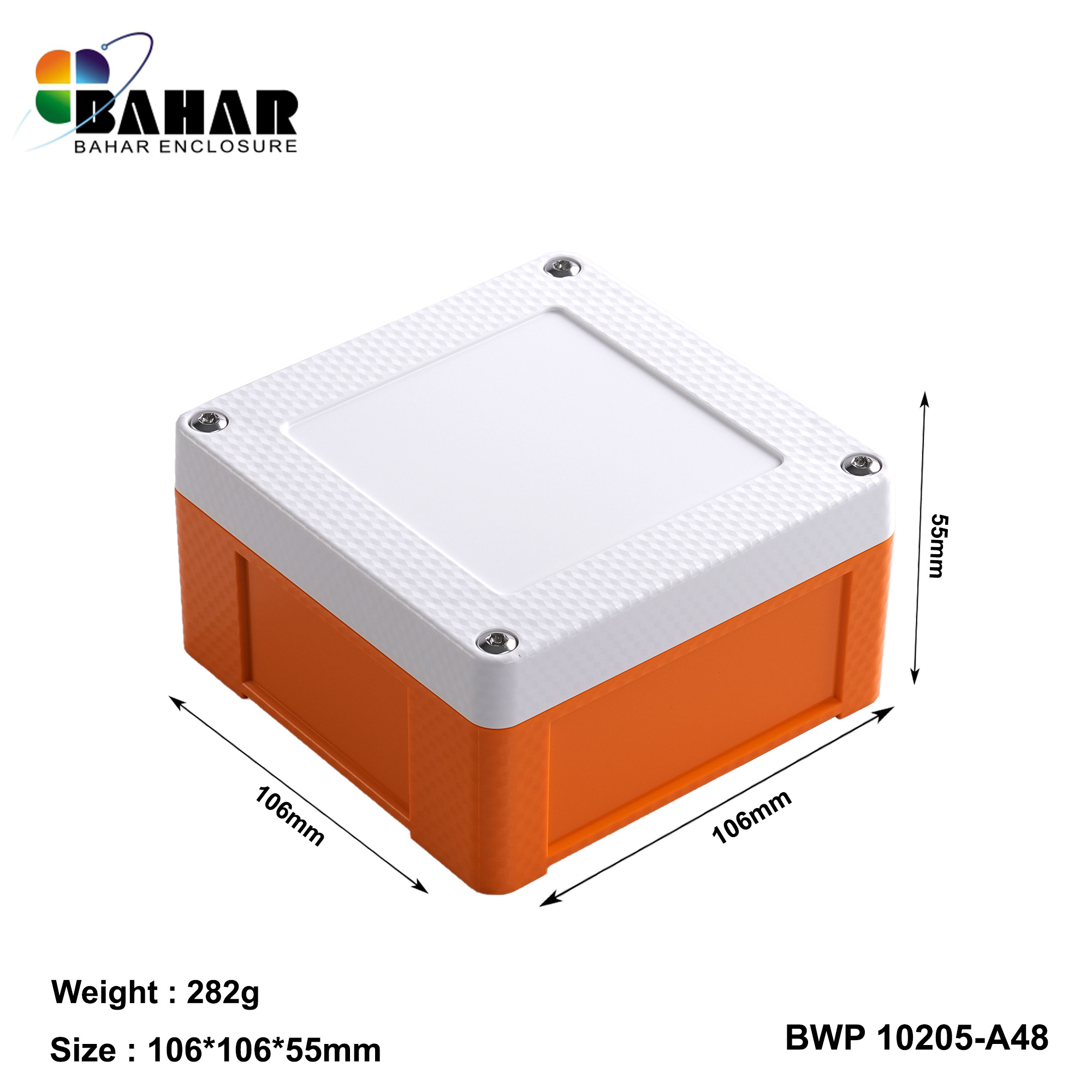 BWP 10205-A (IP68 Waterproof ABS Enclosure, Dustproof Junction Box, Outdoor Electronic Housing)