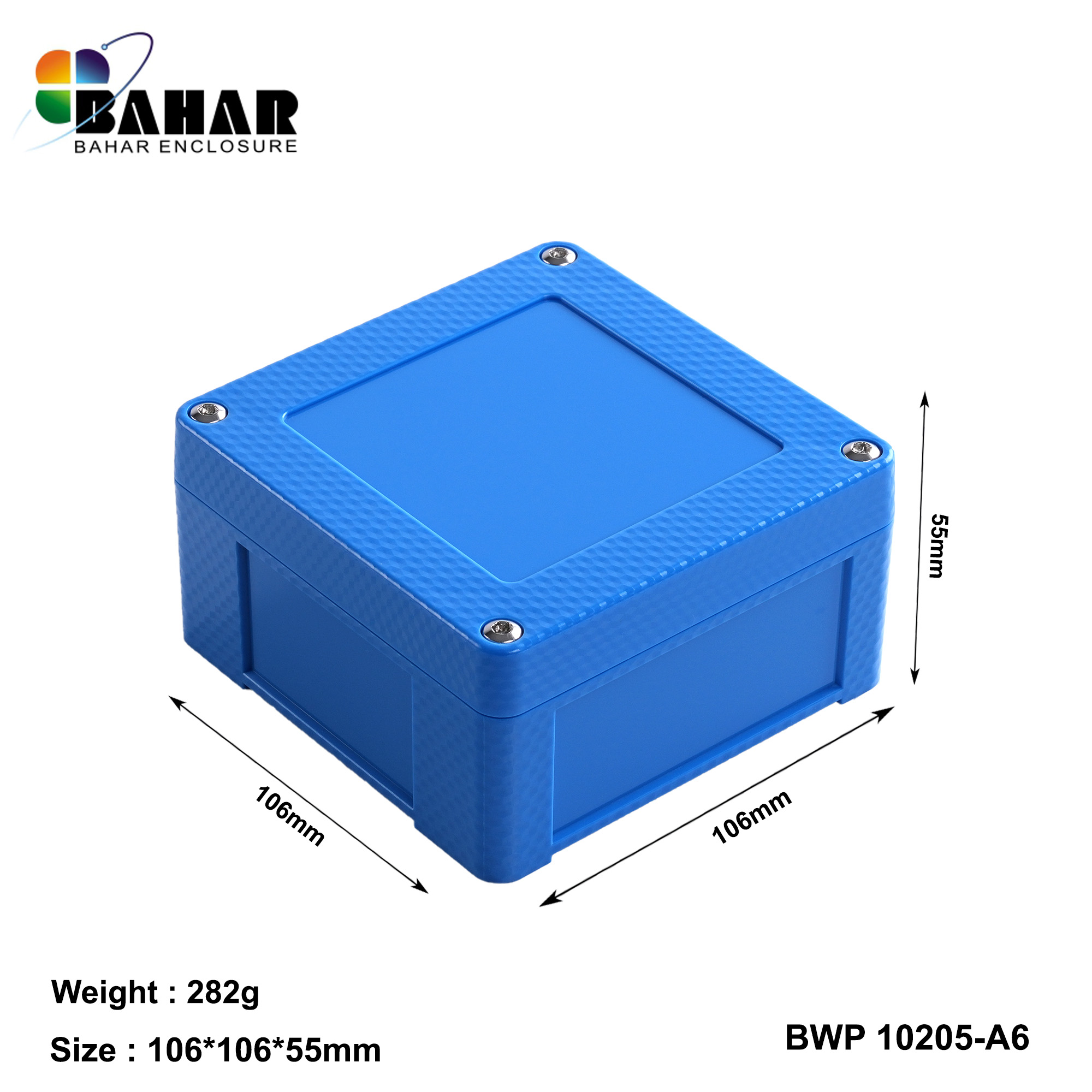 BWP 10205-A (IP68 Waterproof ABS Enclosure, Dustproof Junction Box, Outdoor Electronic Housing)