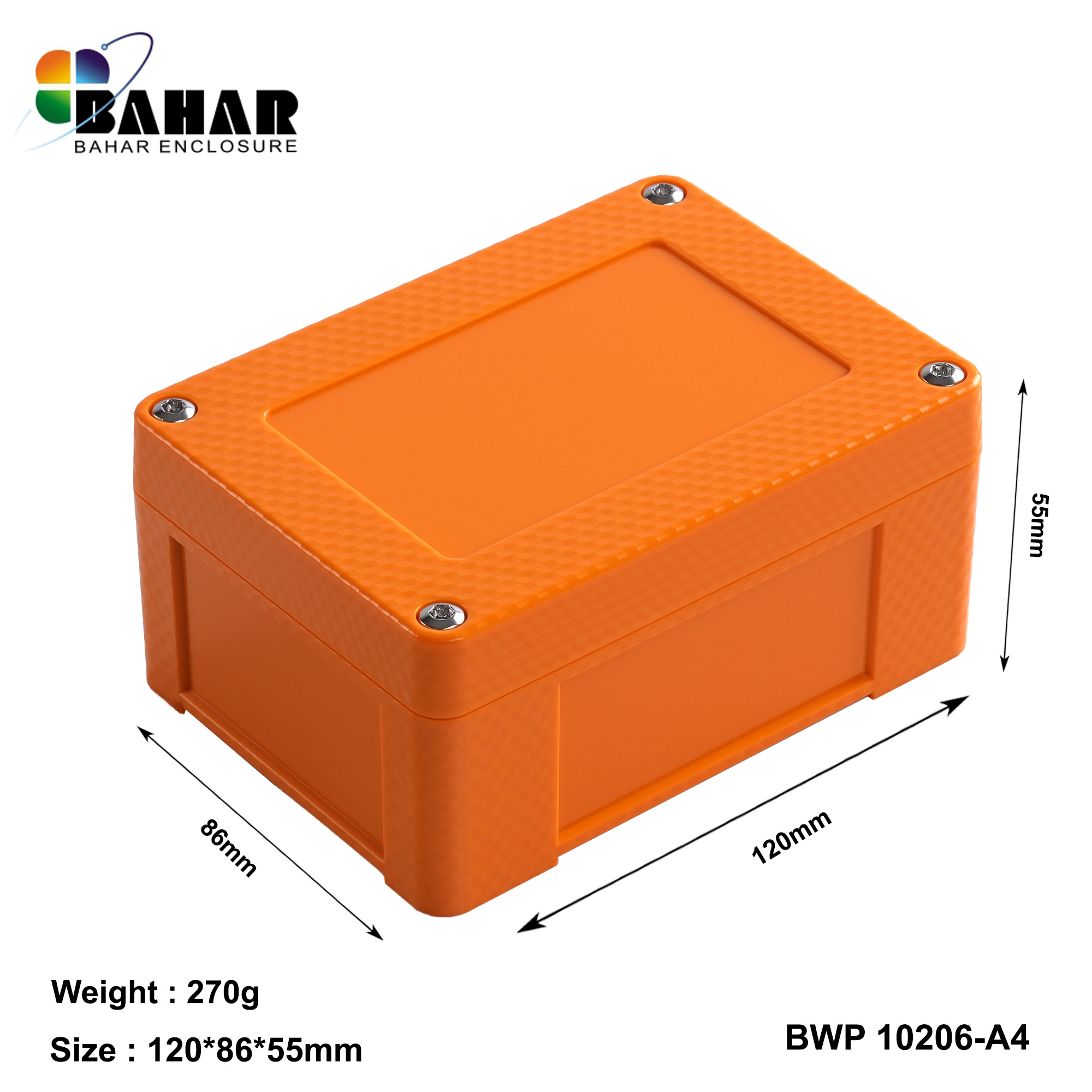 BWP 10206-A (IP68 Waterproof ABS Enclosure, Dustproof Junction Box, Outdoor Electronic Housing)