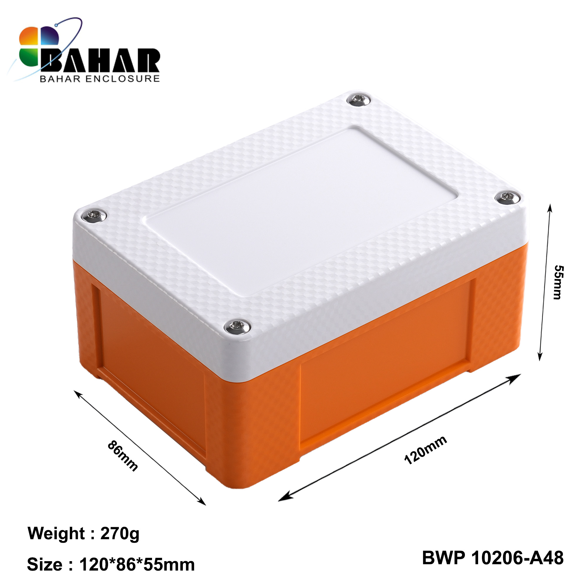 BWP 10206-A (IP68 Waterproof ABS Enclosure, Dustproof Junction Box, Outdoor Electronic Housing)