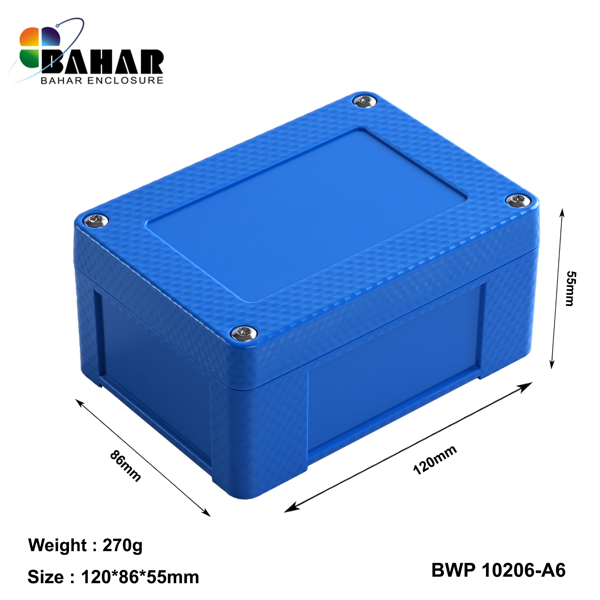 BWP 10206-A (IP68 Waterproof ABS Enclosure, Dustproof Junction Box, Outdoor Electronic Housing)
