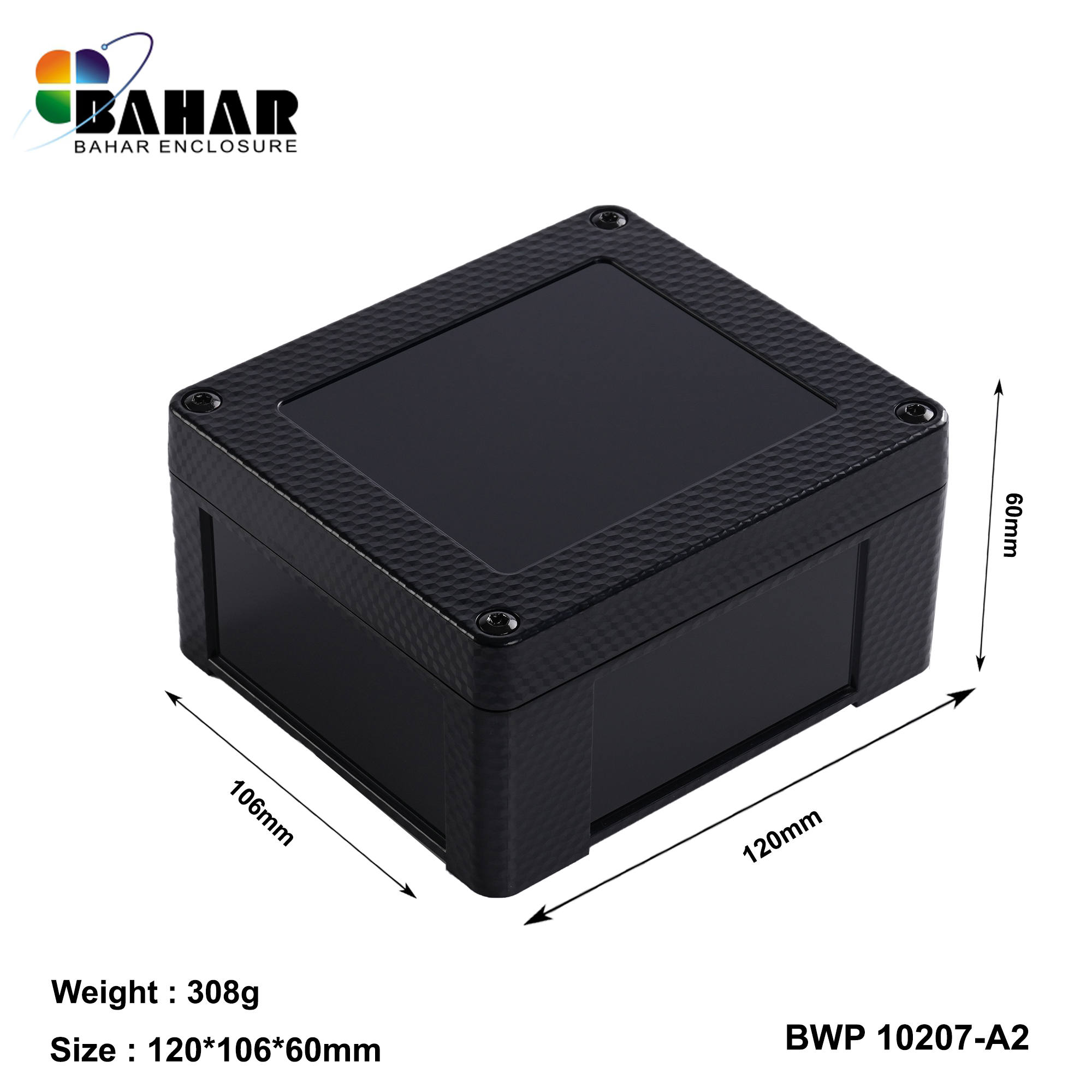 BWP 10207-A (IP68 Waterproof ABS Enclosure, Dustproof Junction Box, Outdoor Electronic Housing)