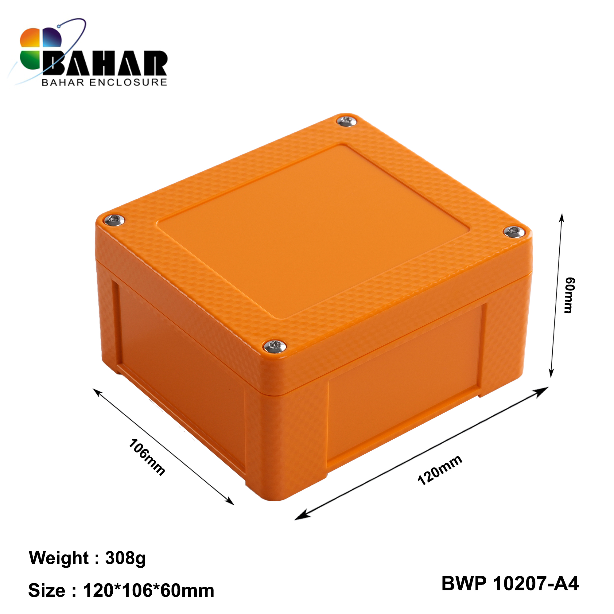 BWP 10207-A (IP68 Waterproof ABS Enclosure, Dustproof Junction Box, Outdoor Electronic Housing)