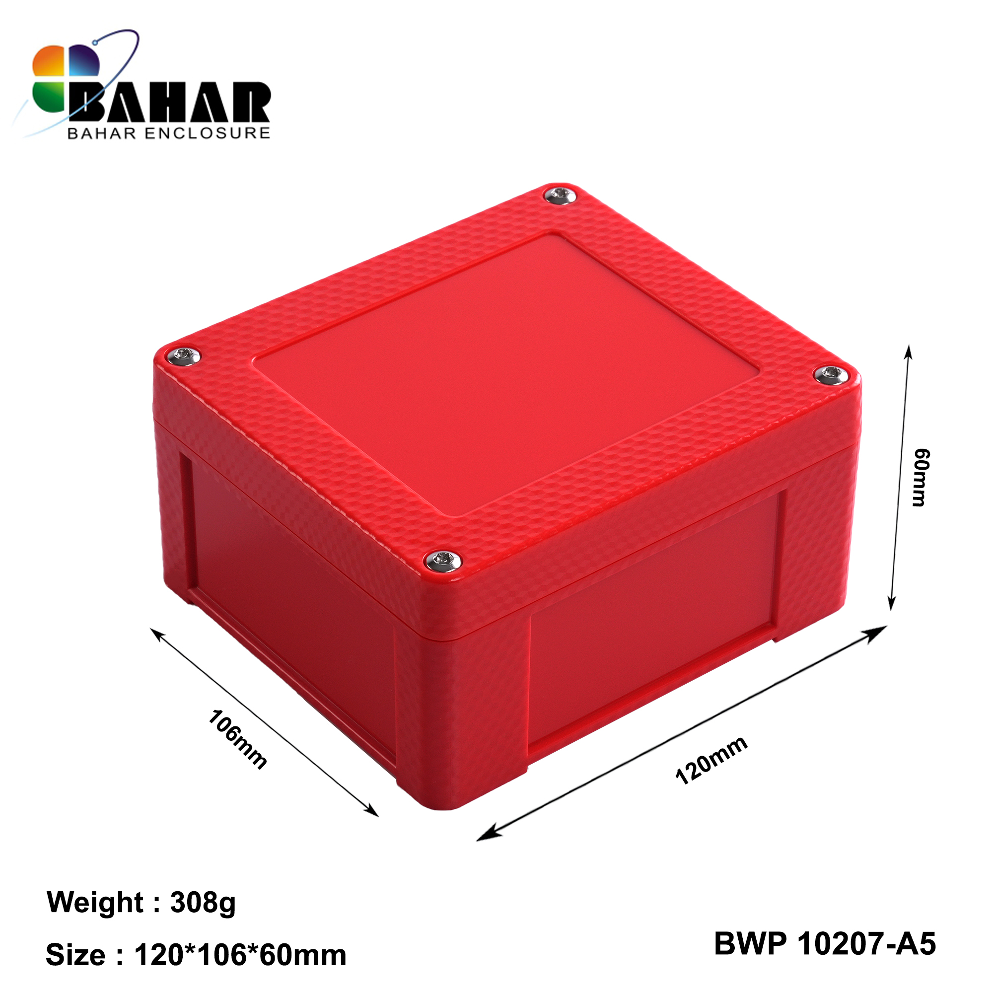 BWP 10207-A (IP68 Waterproof ABS Enclosure, Dustproof Junction Box, Outdoor Electronic Housing)