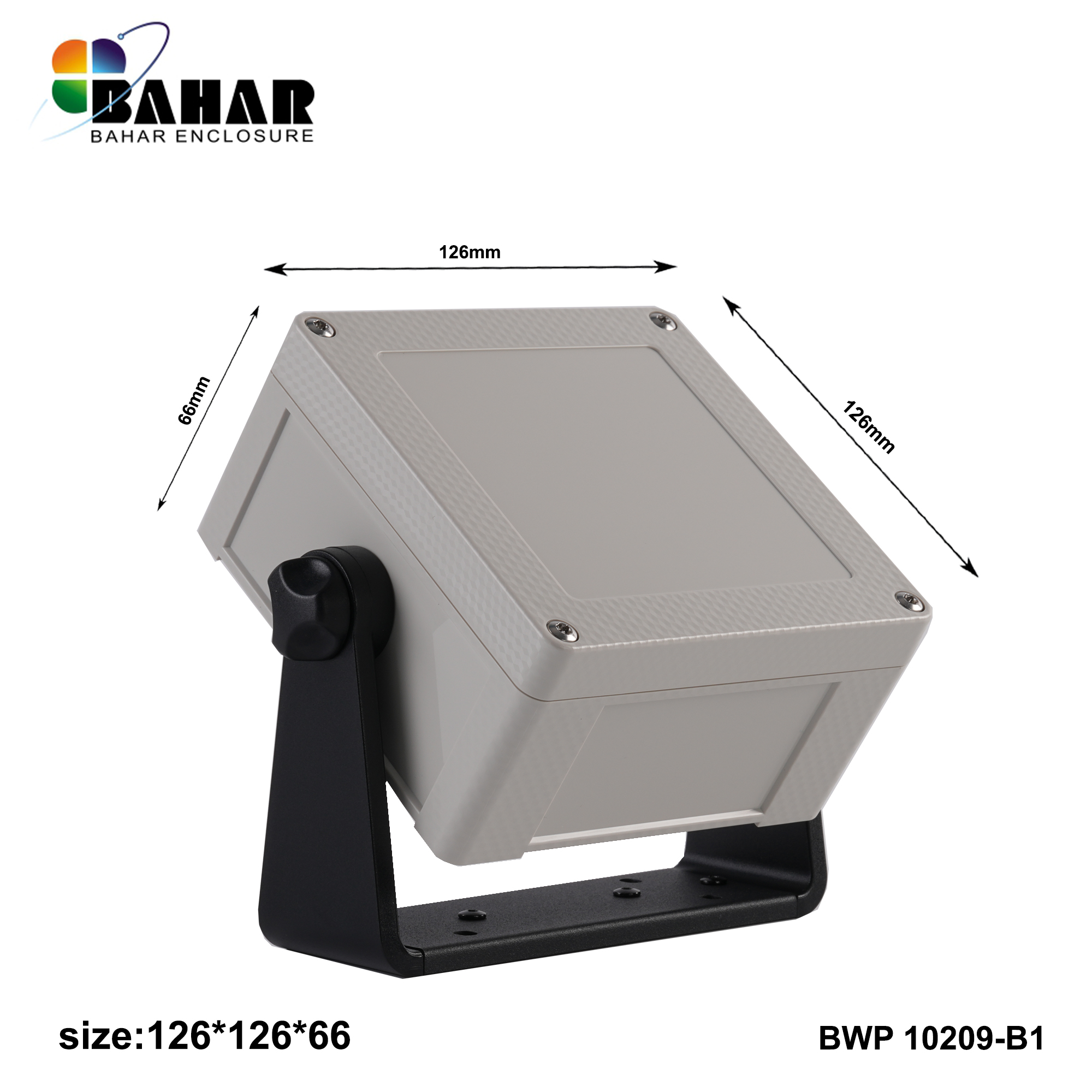 BWP 10212-B (IP68 Waterproof ABS Enclosure, Dustproof Junction Box, Outdoor Electronic Housing)