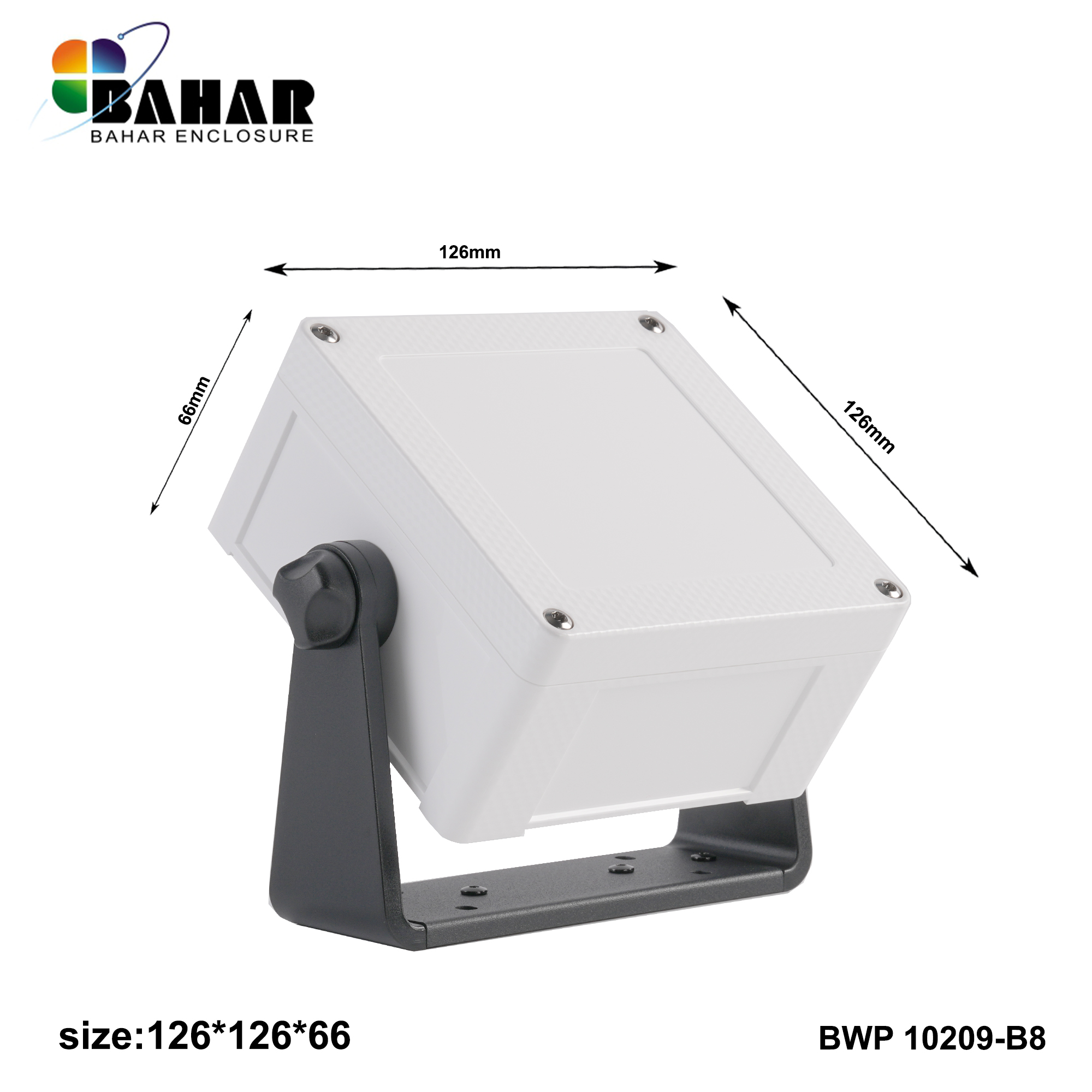 BWP 10212-B (IP68 Waterproof ABS Enclosure, Dustproof Junction Box, Outdoor Electronic Housing)