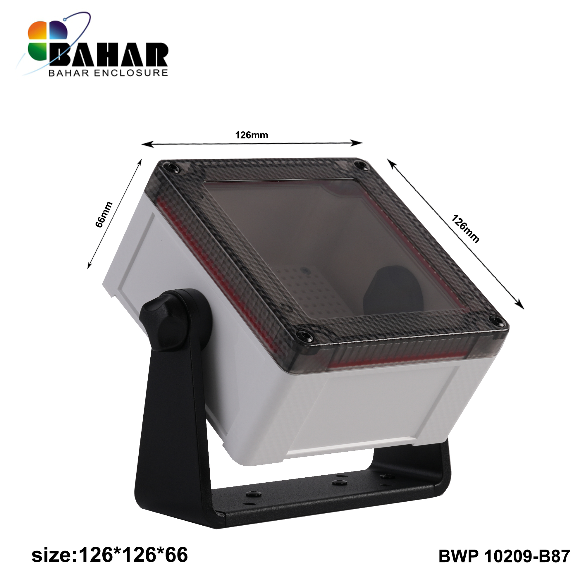 BWP 10212-B (IP68 Waterproof ABS Enclosure, Dustproof Junction Box, Outdoor Electronic Housing)