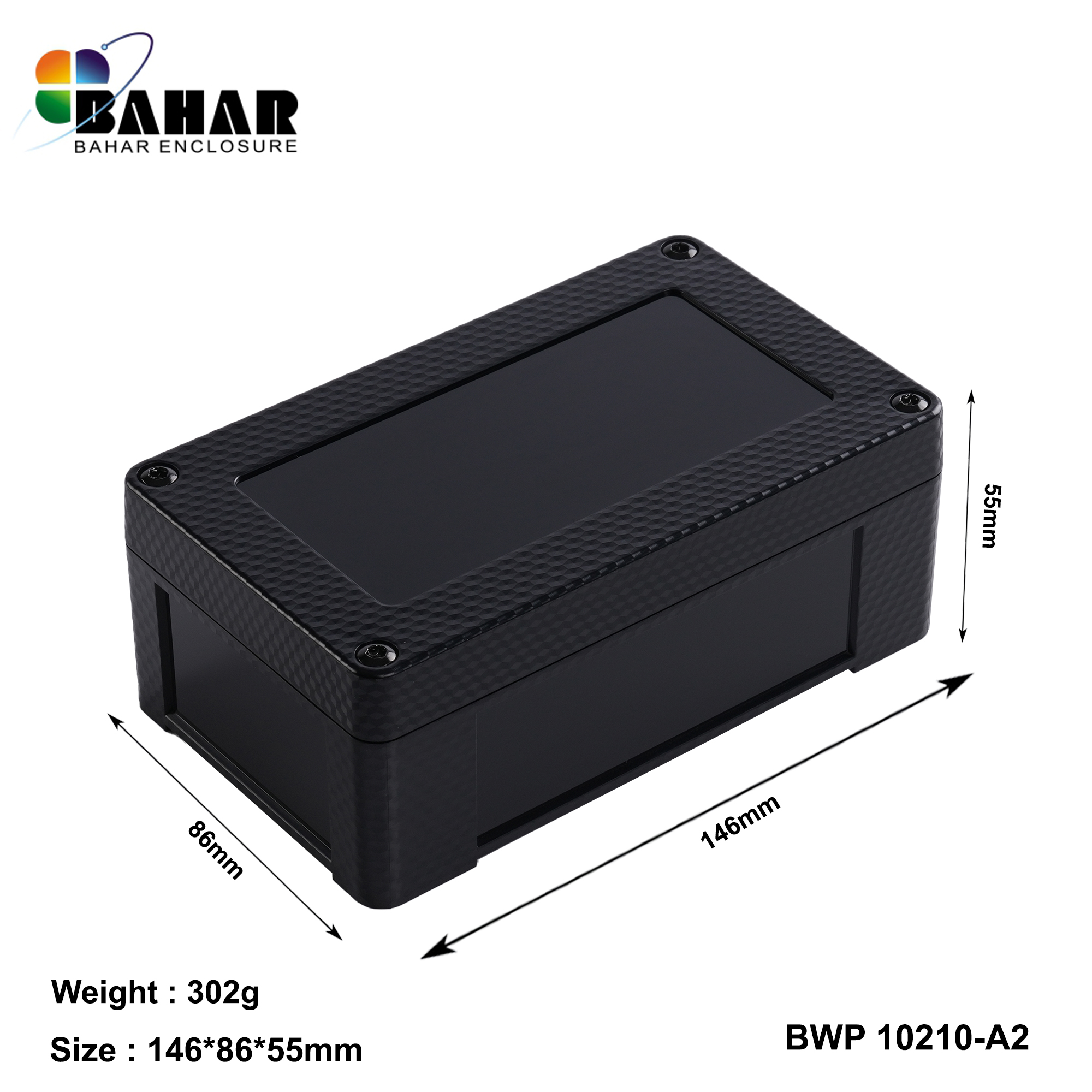 BWP 10210-A (IP68 Waterproof ABS Enclosure, Dustproof Junction Box, Outdoor Electronic Housing)