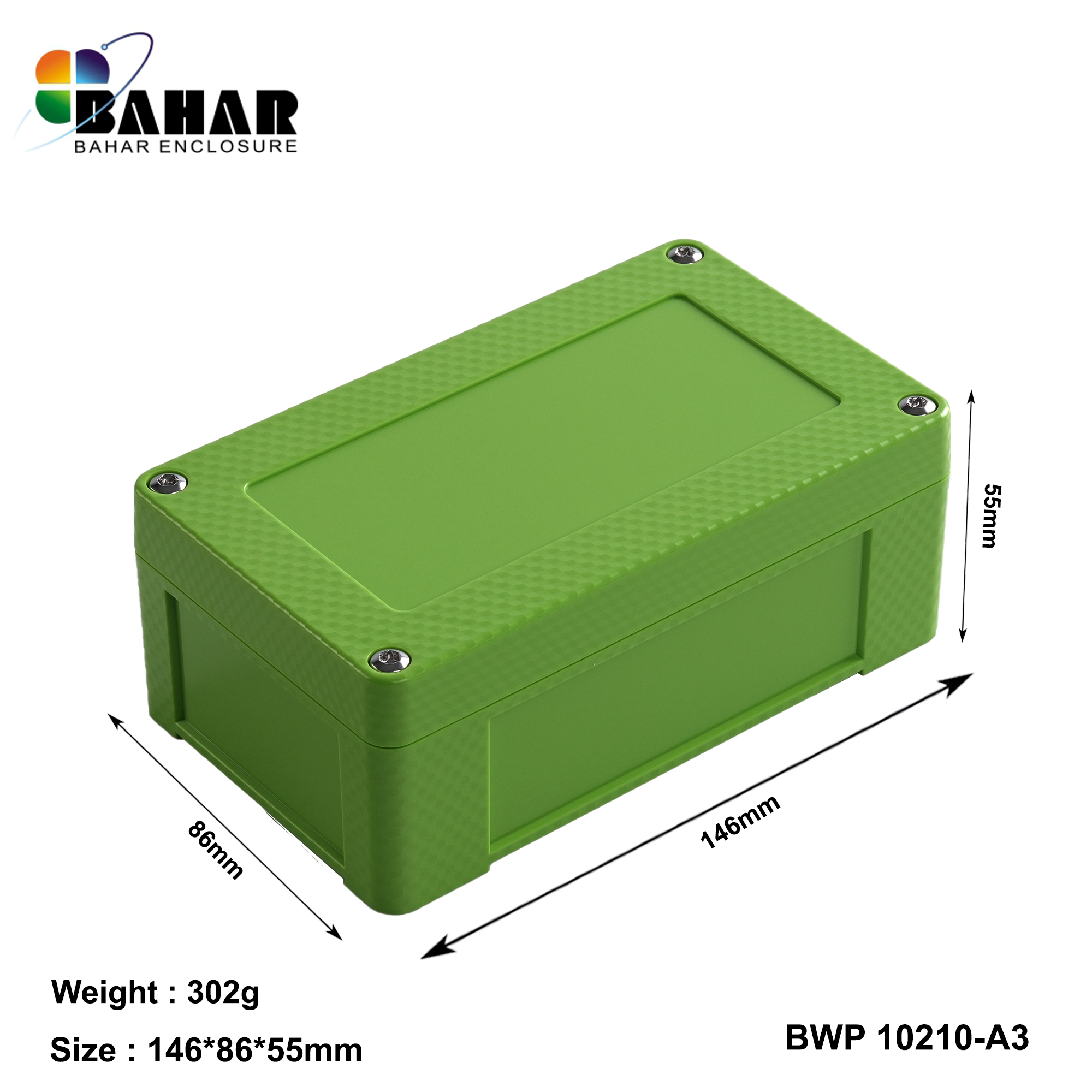 BWP 10210-A (IP68 Waterproof ABS Enclosure, Dustproof Junction Box, Outdoor Electronic Housing)