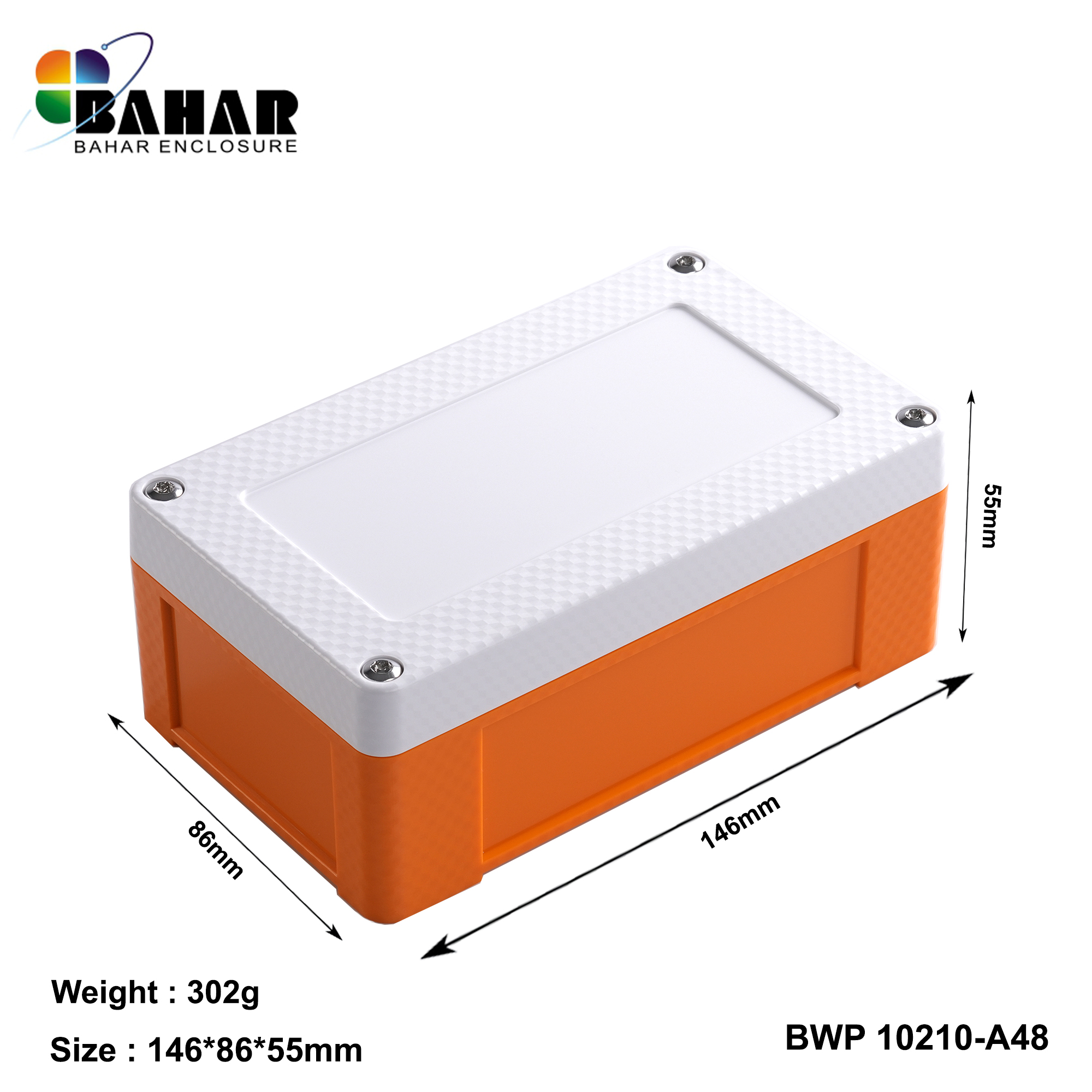 BWP 10210-A (IP68 Waterproof ABS Enclosure, Dustproof Junction Box, Outdoor Electronic Housing)