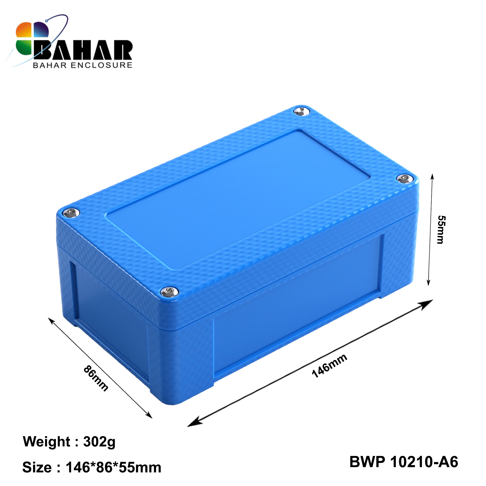 BWP 10210-A (IP68 Waterproof ABS Enclosure, Dustproof Junction Box, Outdoor Electronic Housing)