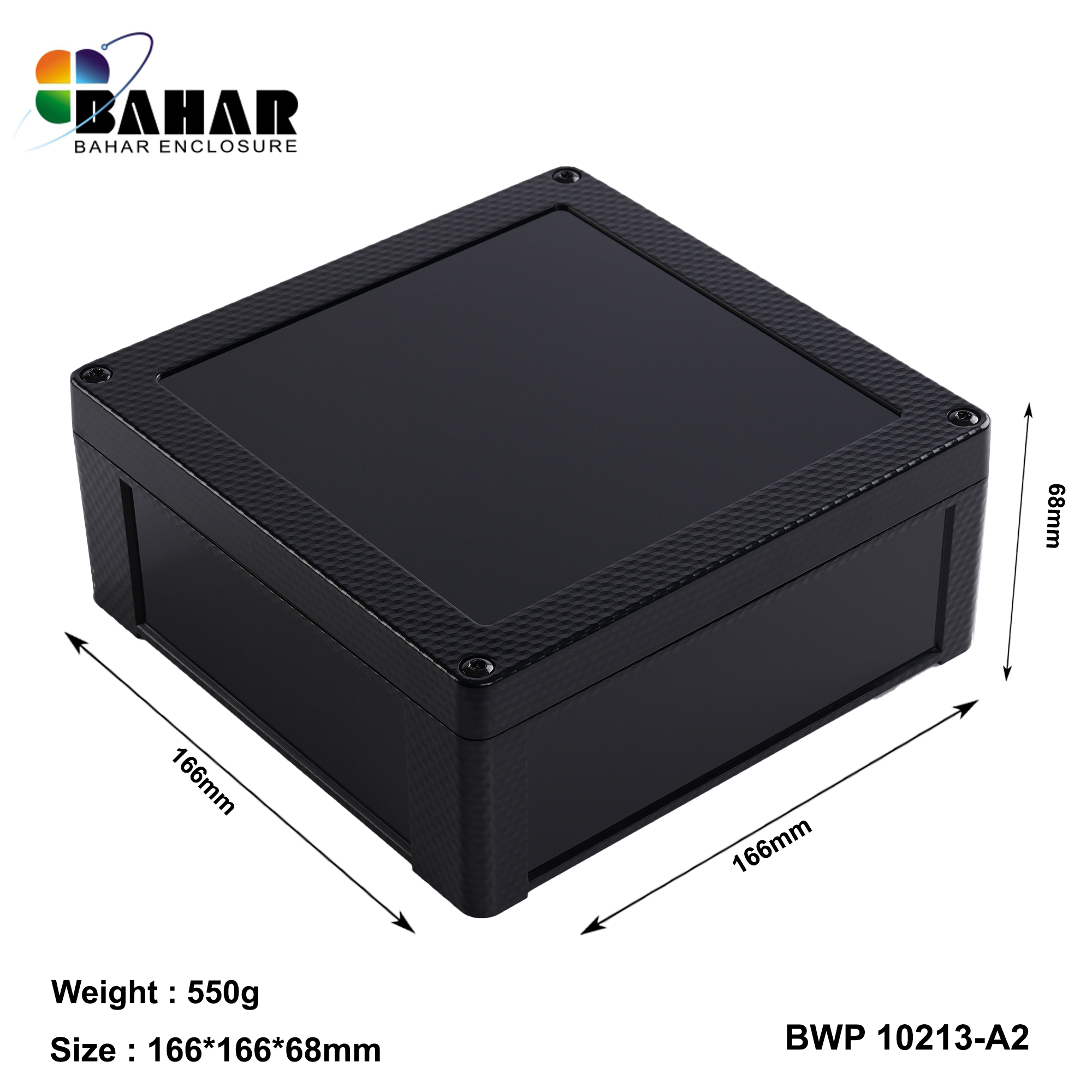 BWP 10213-A (IP68 Waterproof ABS Enclosure, Dustproof Junction Box, Outdoor Electronic Housing)