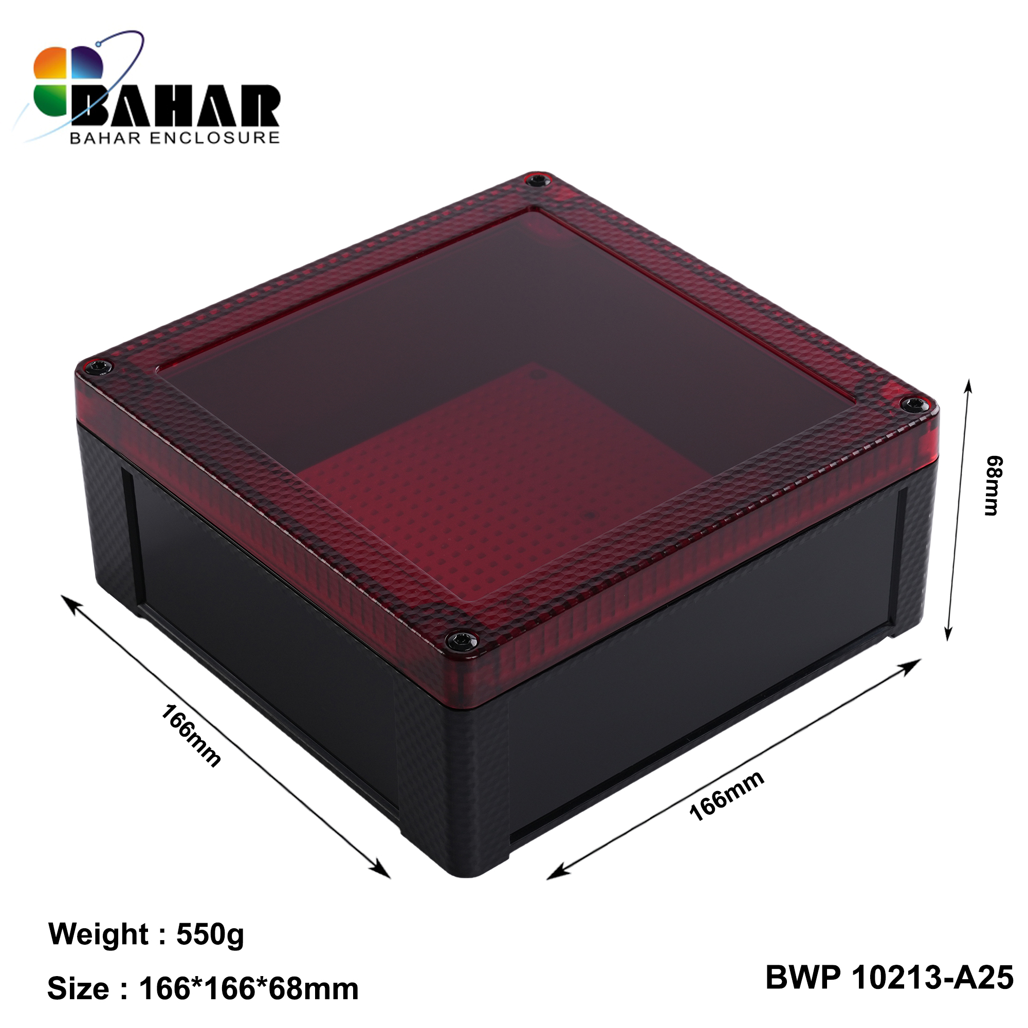 BWP 10213-A (IP68 Waterproof ABS Enclosure, Dustproof Junction Box, Outdoor Electronic Housing)
