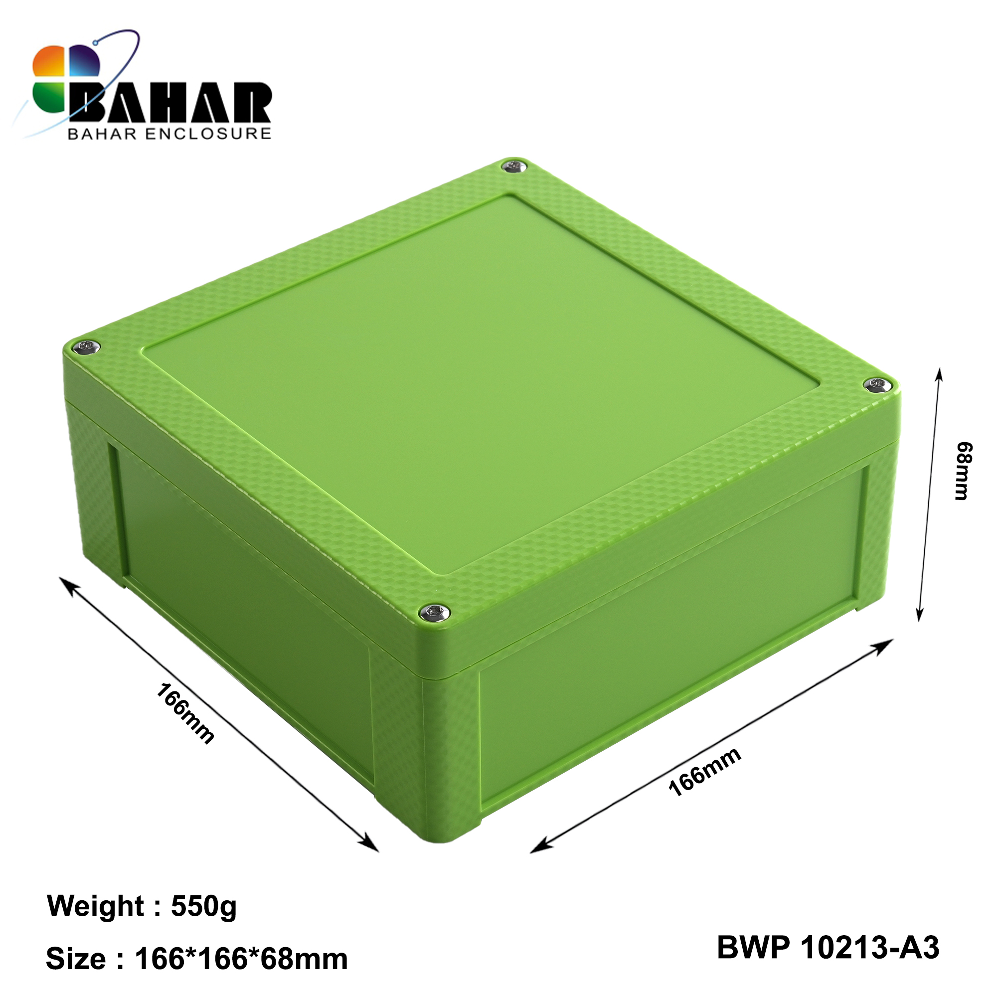 BWP 10213-A (IP68 Waterproof ABS Enclosure, Dustproof Junction Box, Outdoor Electronic Housing)