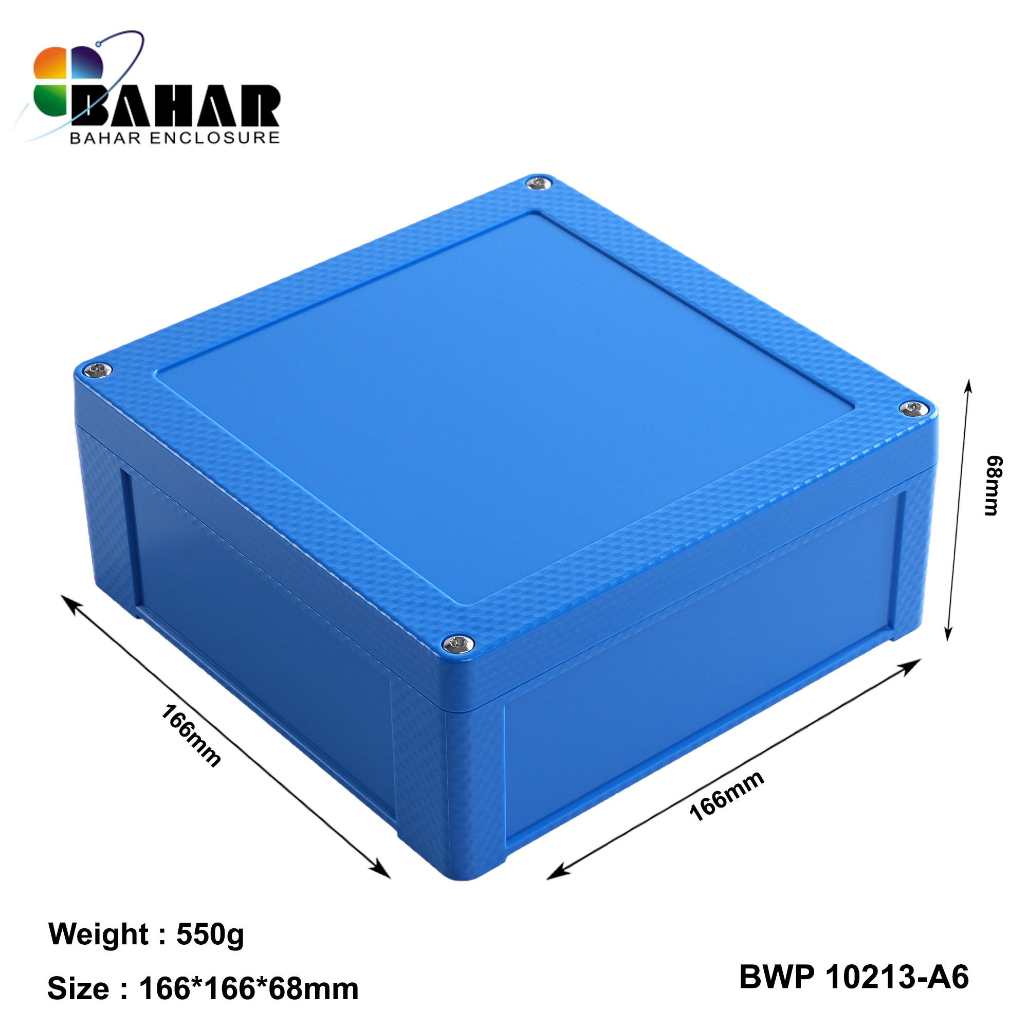 BWP 10213-A (IP68 Waterproof ABS Enclosure, Dustproof Junction Box, Outdoor Electronic Housing)