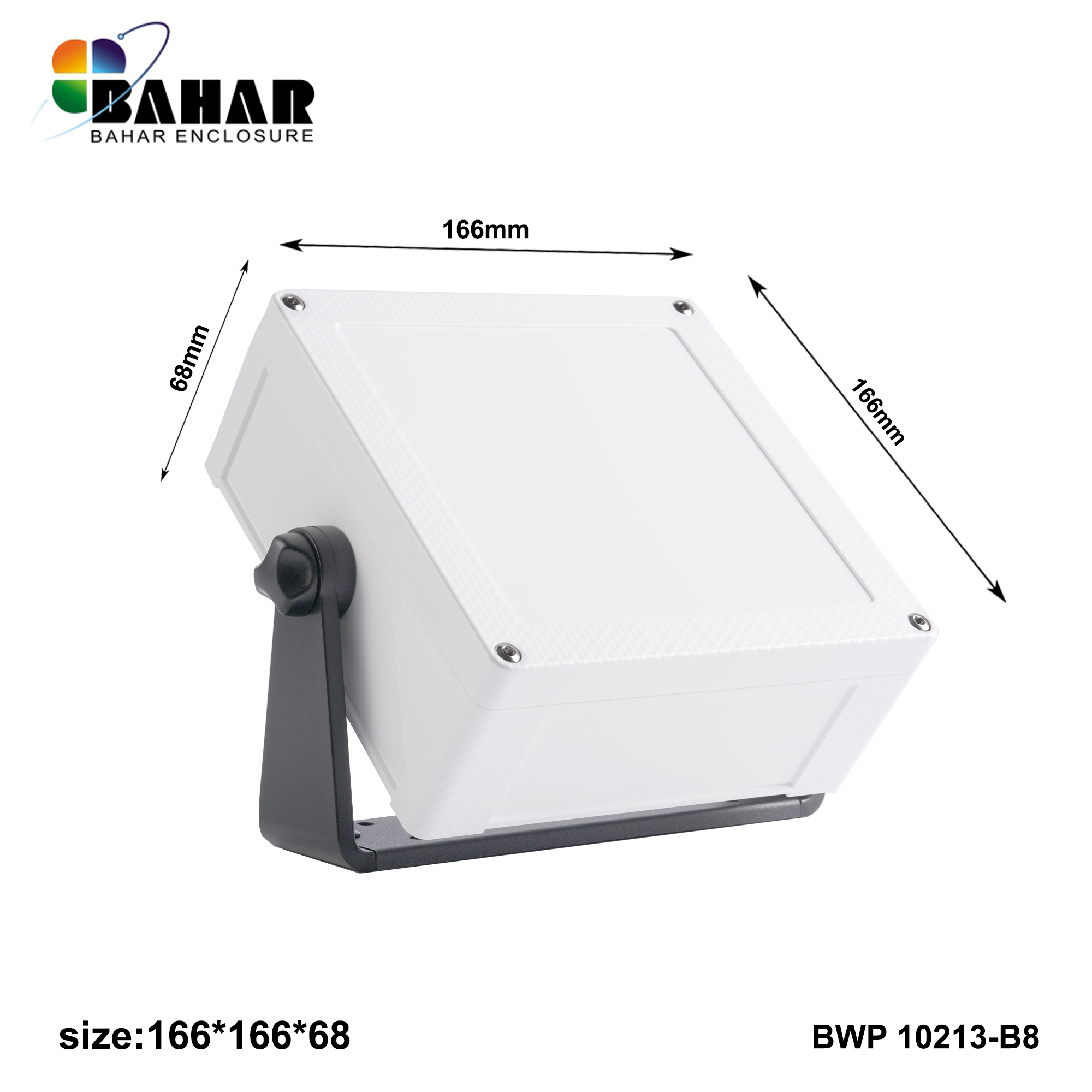 BWP 10213-B (IP68 Waterproof ABS Enclosure, Dustproof Junction Box, Outdoor Electronic Housing)