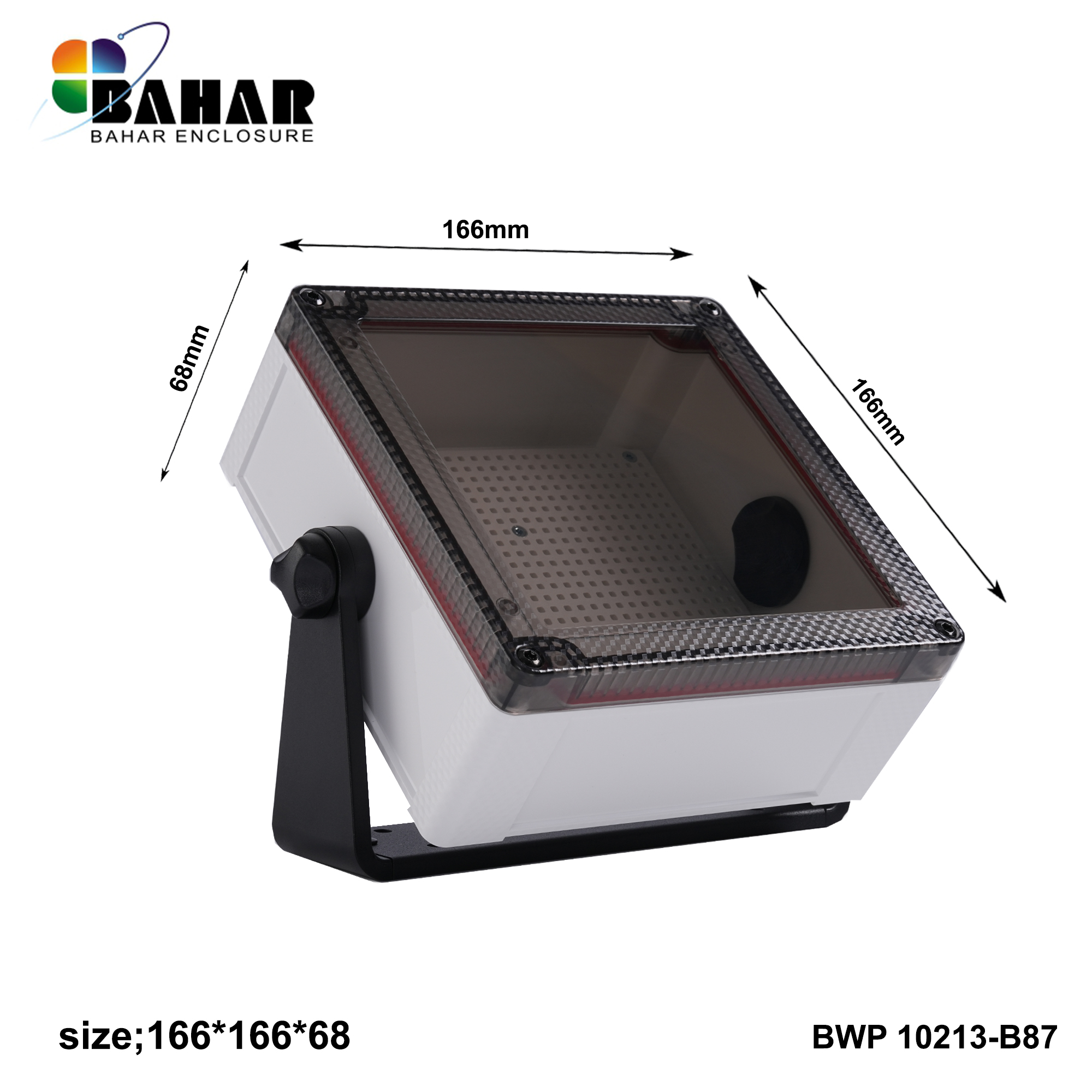 BWP 10213-B (IP68 Waterproof ABS Enclosure, Dustproof Junction Box, Outdoor Electronic Housing)