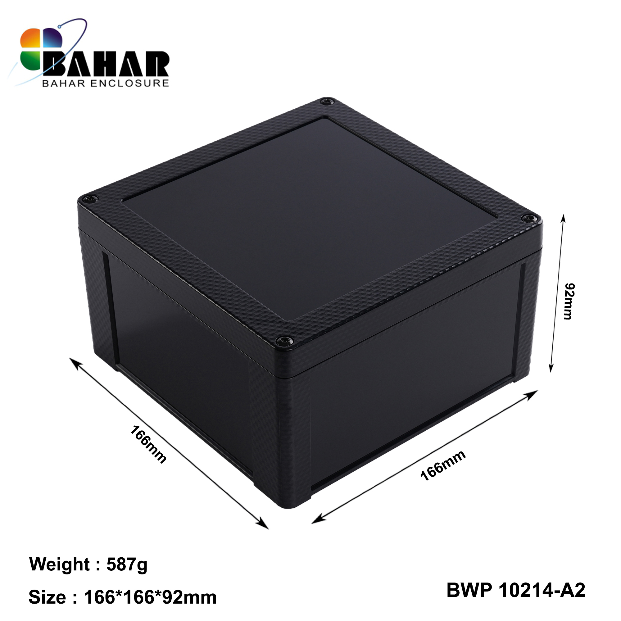 BWP 10214-A (IP68 Waterproof ABS Enclosure, Dustproof Junction Box, Outdoor Electronic Housing)