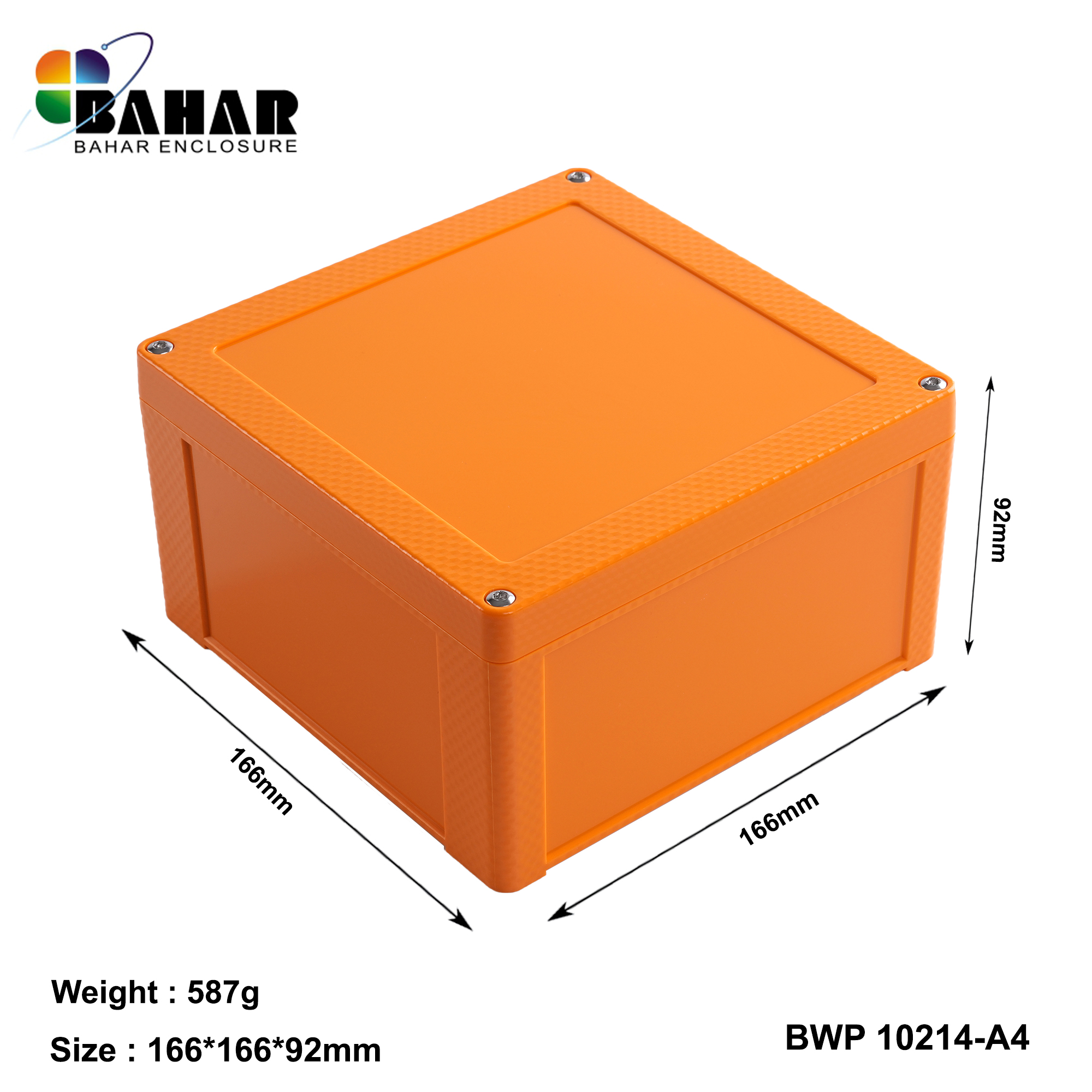 BWP 10214-A (IP68 Waterproof ABS Enclosure, Dustproof Junction Box, Outdoor Electronic Housing)