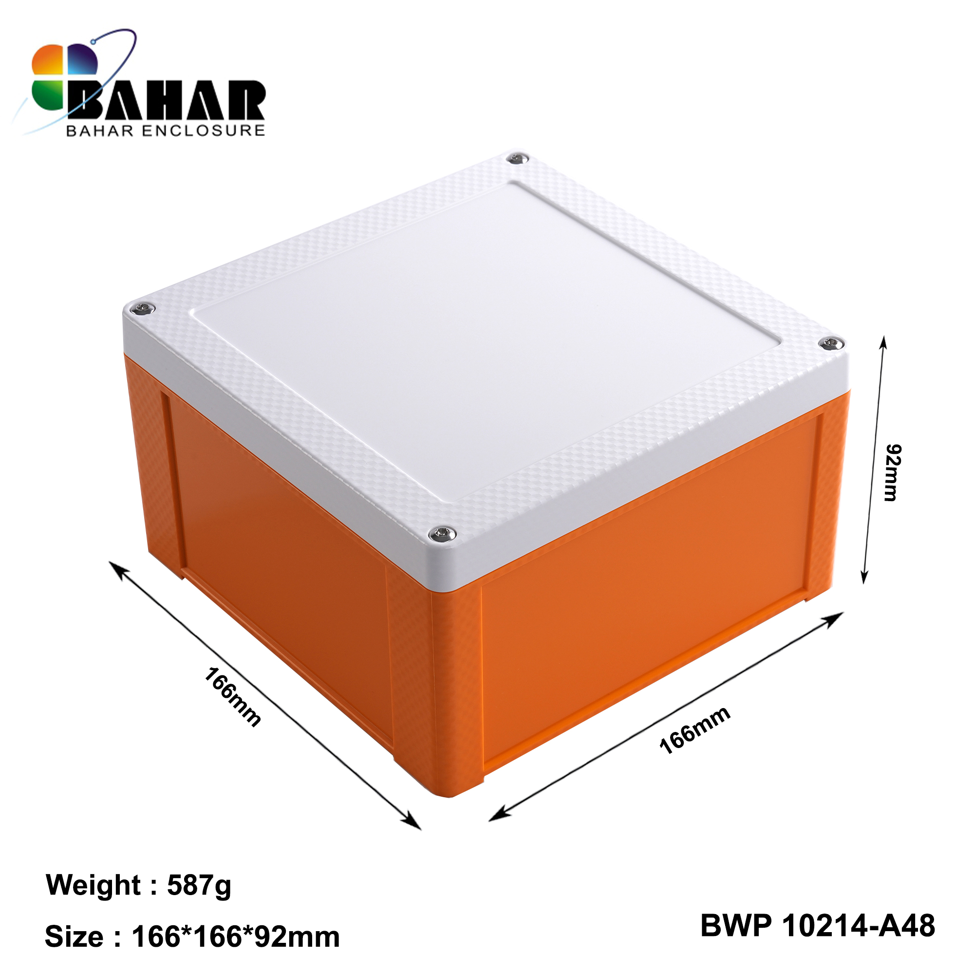 BWP 10214-A (IP68 Waterproof ABS Enclosure, Dustproof Junction Box, Outdoor Electronic Housing)
