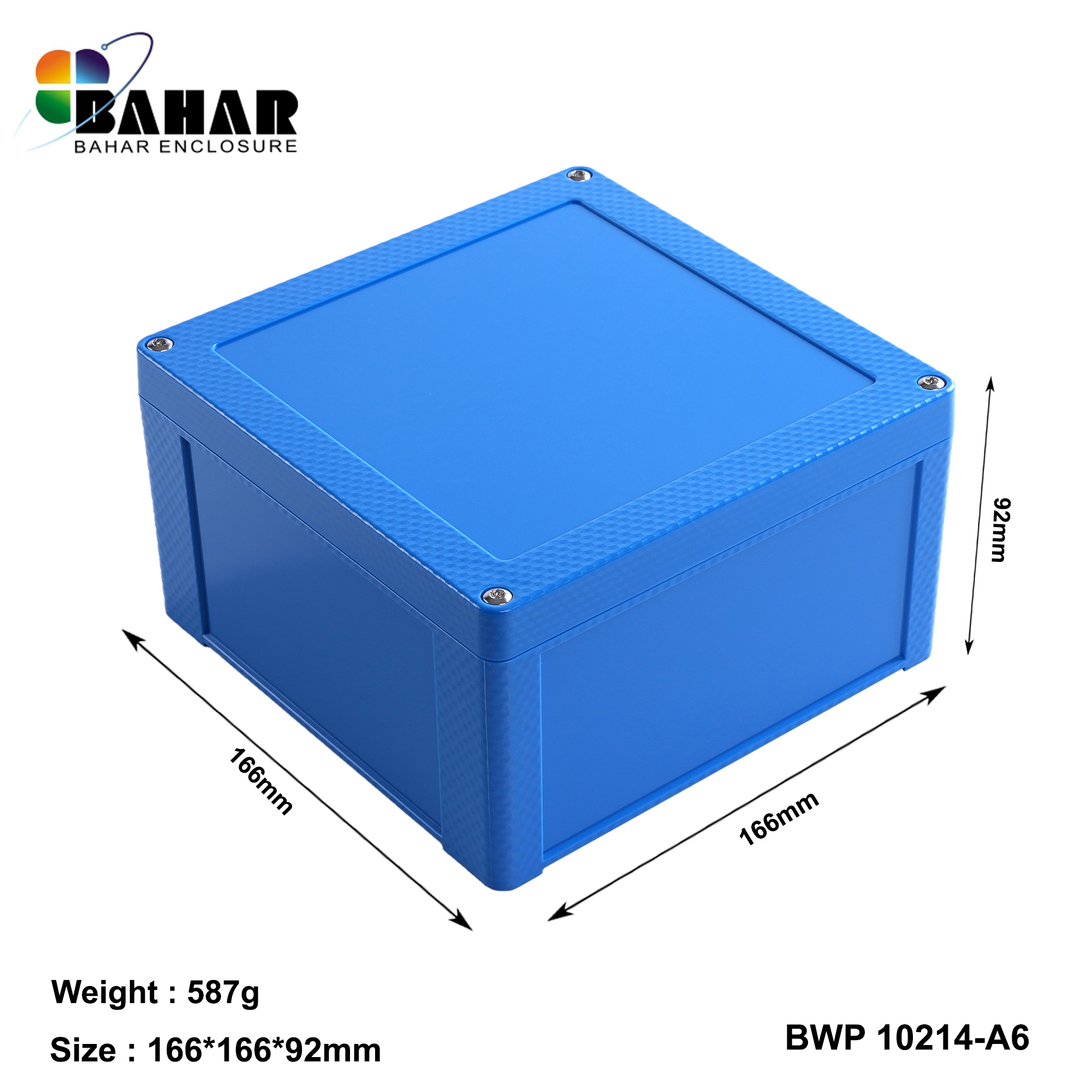 BWP 10214-A (IP68 Waterproof ABS Enclosure, Dustproof Junction Box, Outdoor Electronic Housing)