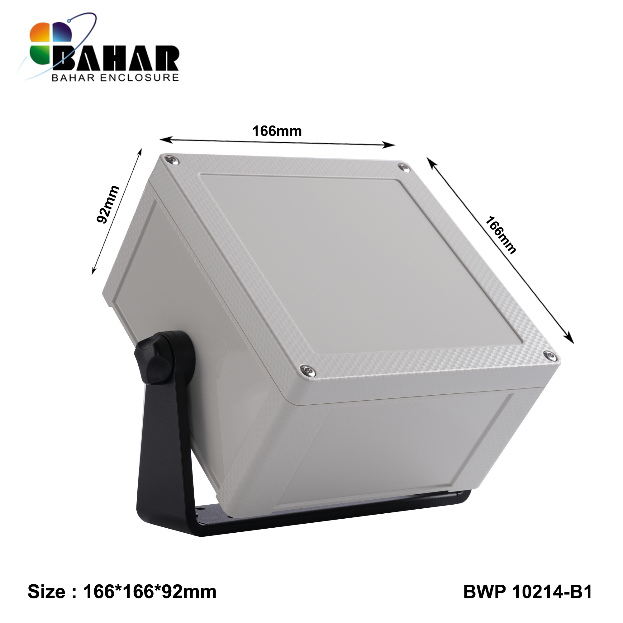 BWP 10214-B (IP68 Waterproof ABS Enclosure, Dustproof Junction Box, Outdoor Electronic Housing)