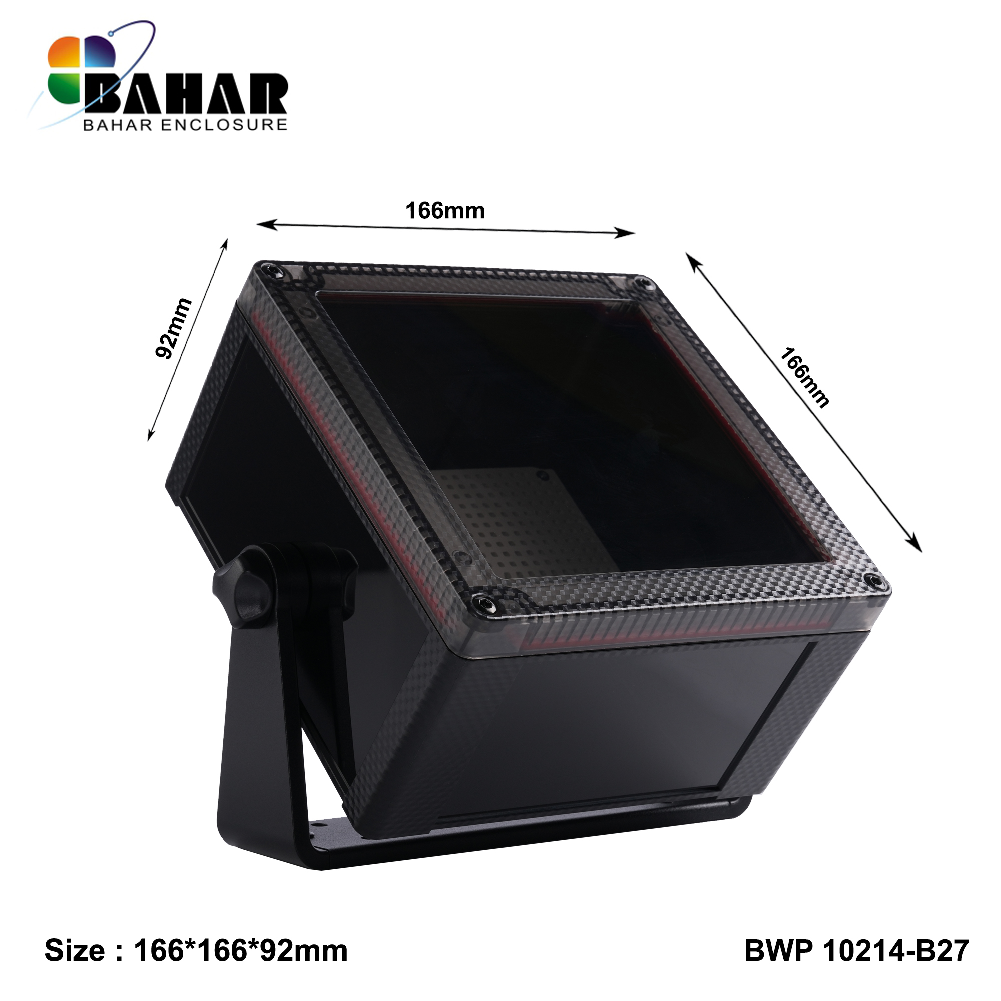 BWP 10214-B (IP68 Waterproof ABS Enclosure, Dustproof Junction Box, Outdoor Electronic Housing)
