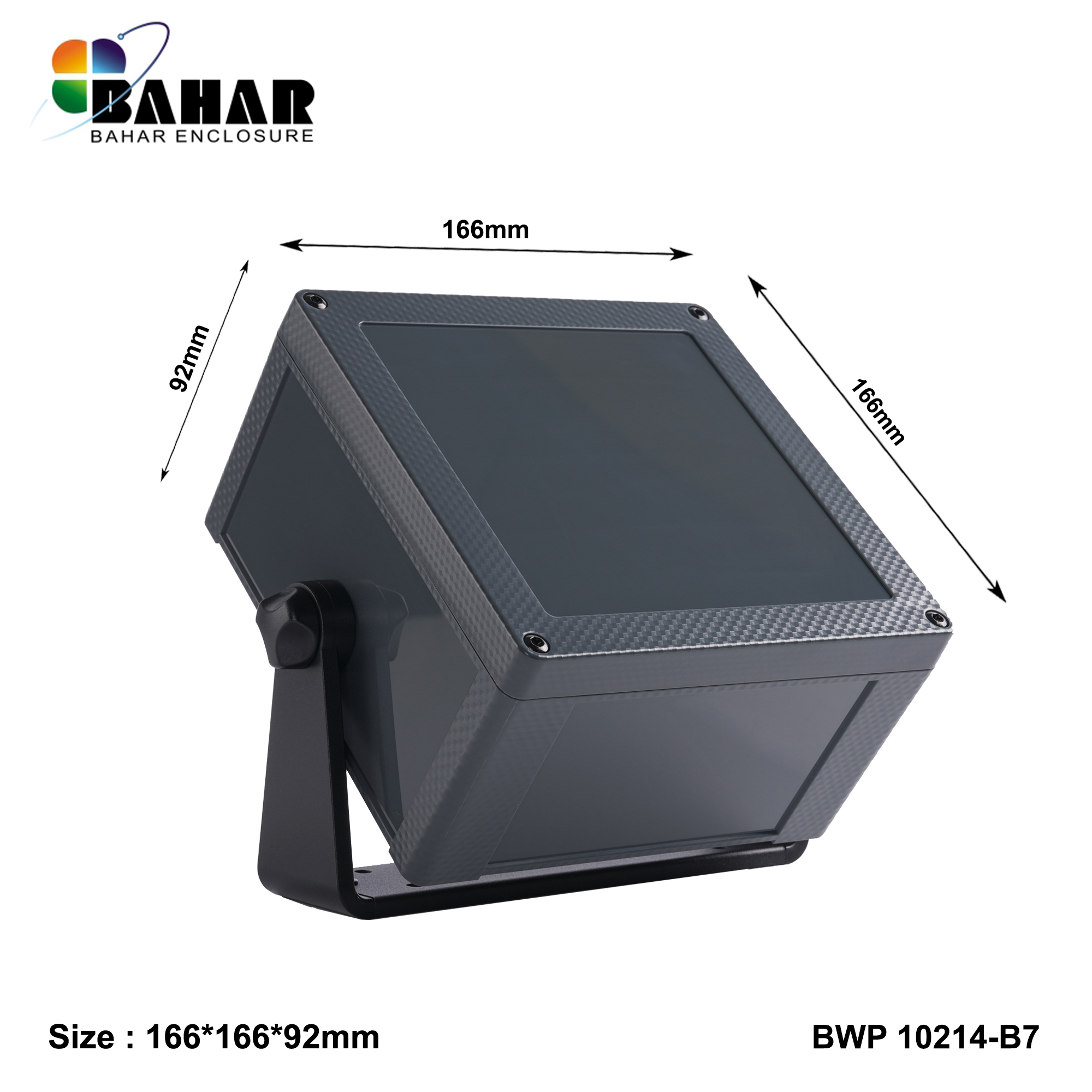 BWP 10214-B (IP68 Waterproof ABS Enclosure, Dustproof Junction Box, Outdoor Electronic Housing)