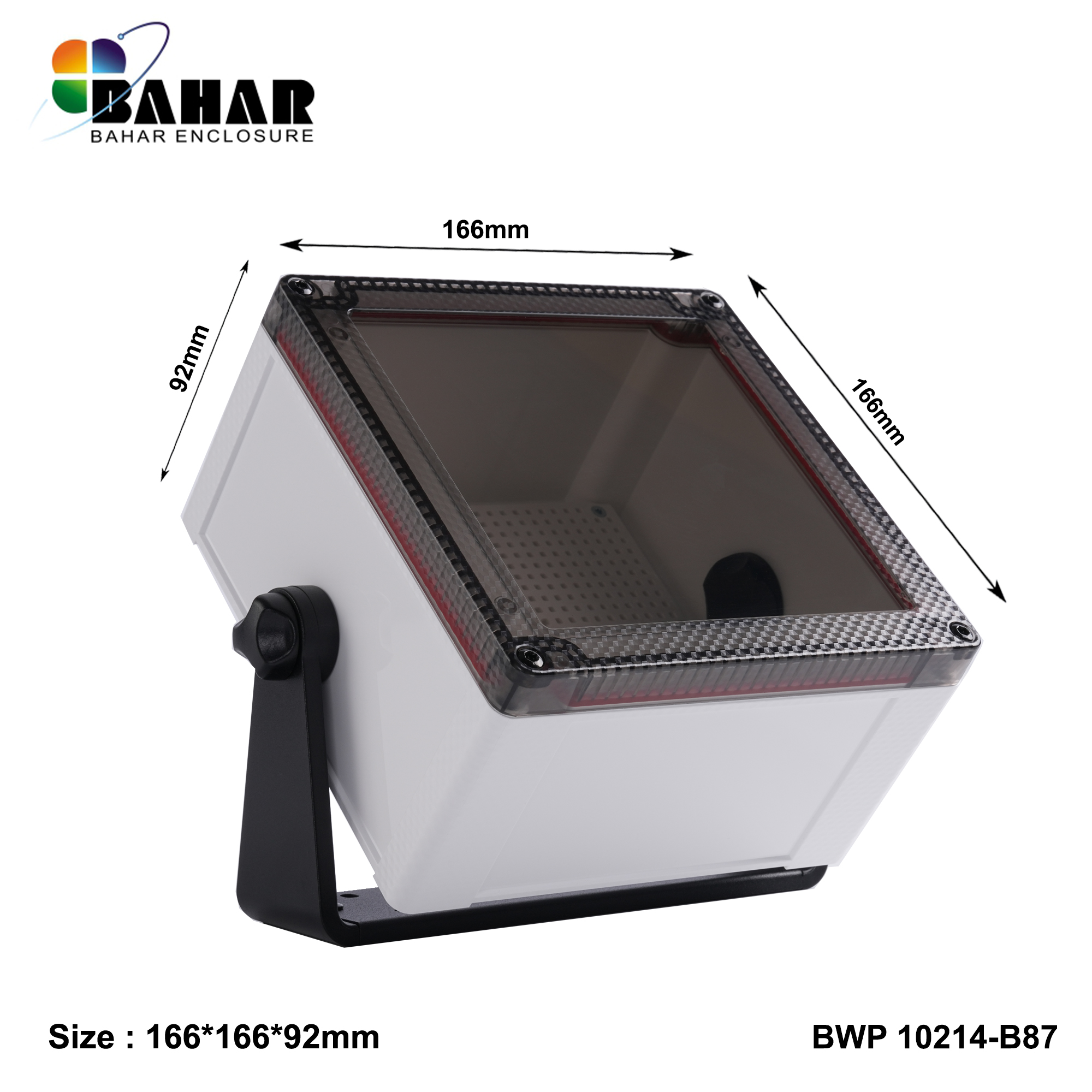 BWP 10214-B (IP68 Waterproof ABS Enclosure, Dustproof Junction Box, Outdoor Electronic Housing)
