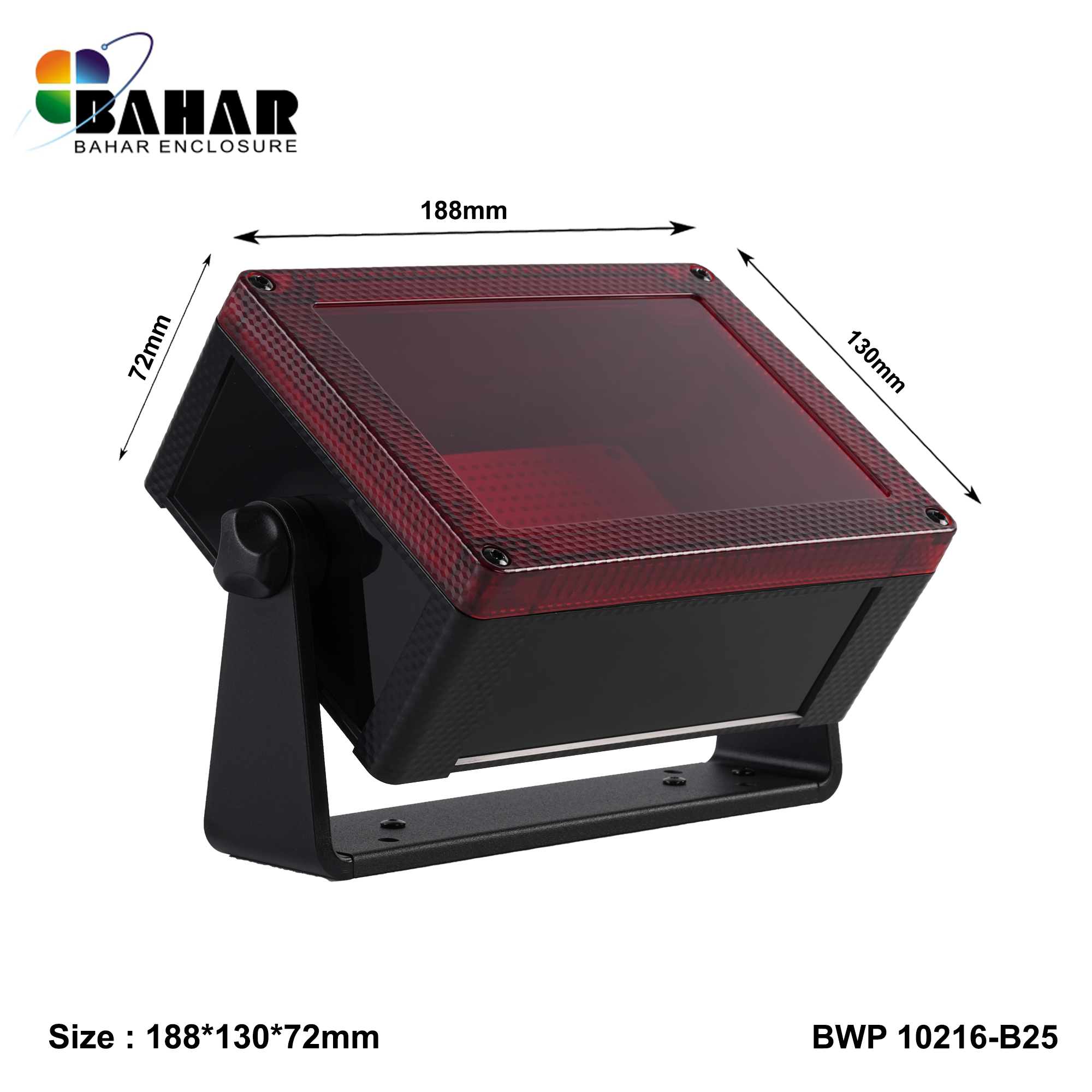 BWP 10216-B (IP68 Waterproof ABS Enclosure, Dustproof Junction Box, Outdoor Electronic Housing)