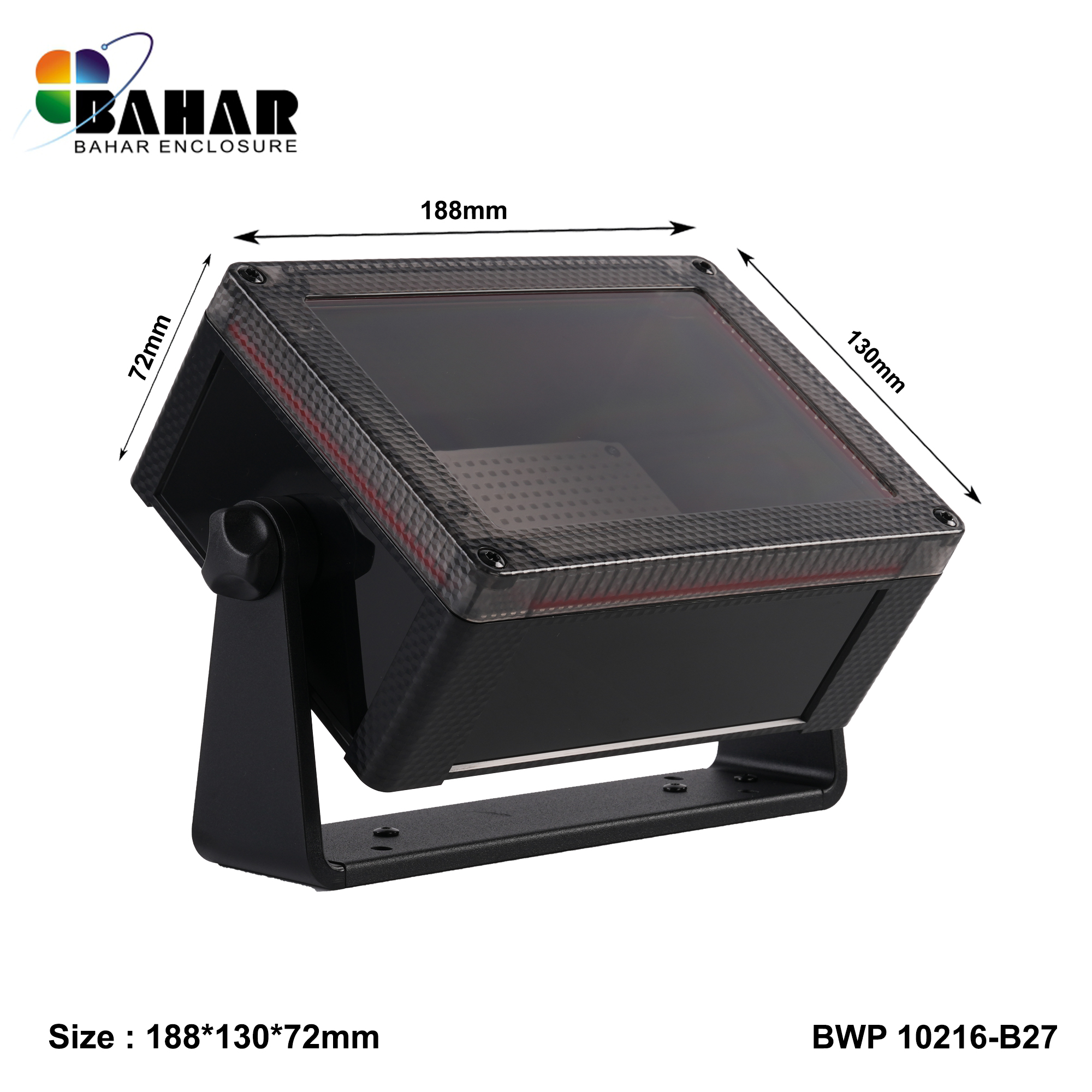 BWP 10216-B (IP68 Waterproof ABS Enclosure, Dustproof Junction Box, Outdoor Electronic Housing)