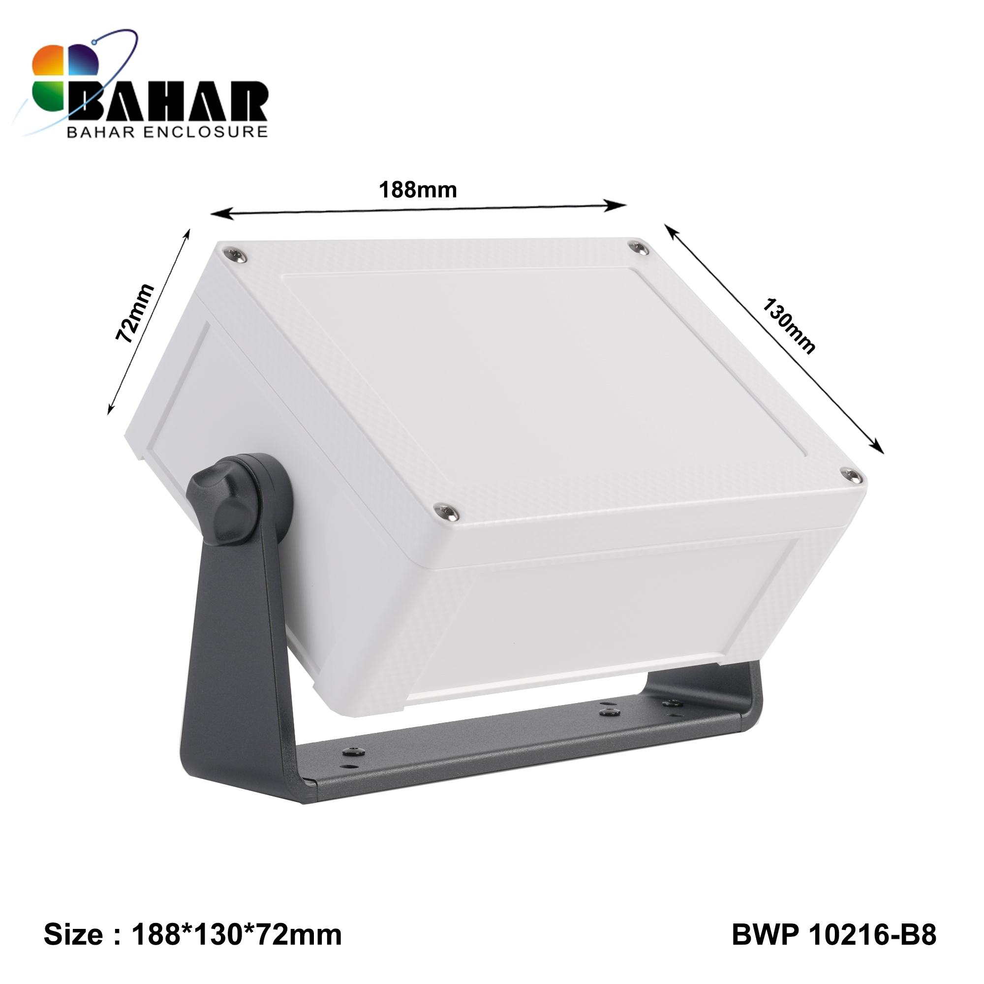 BWP 10216-B (IP68 Waterproof ABS Enclosure, Dustproof Junction Box, Outdoor Electronic Housing)