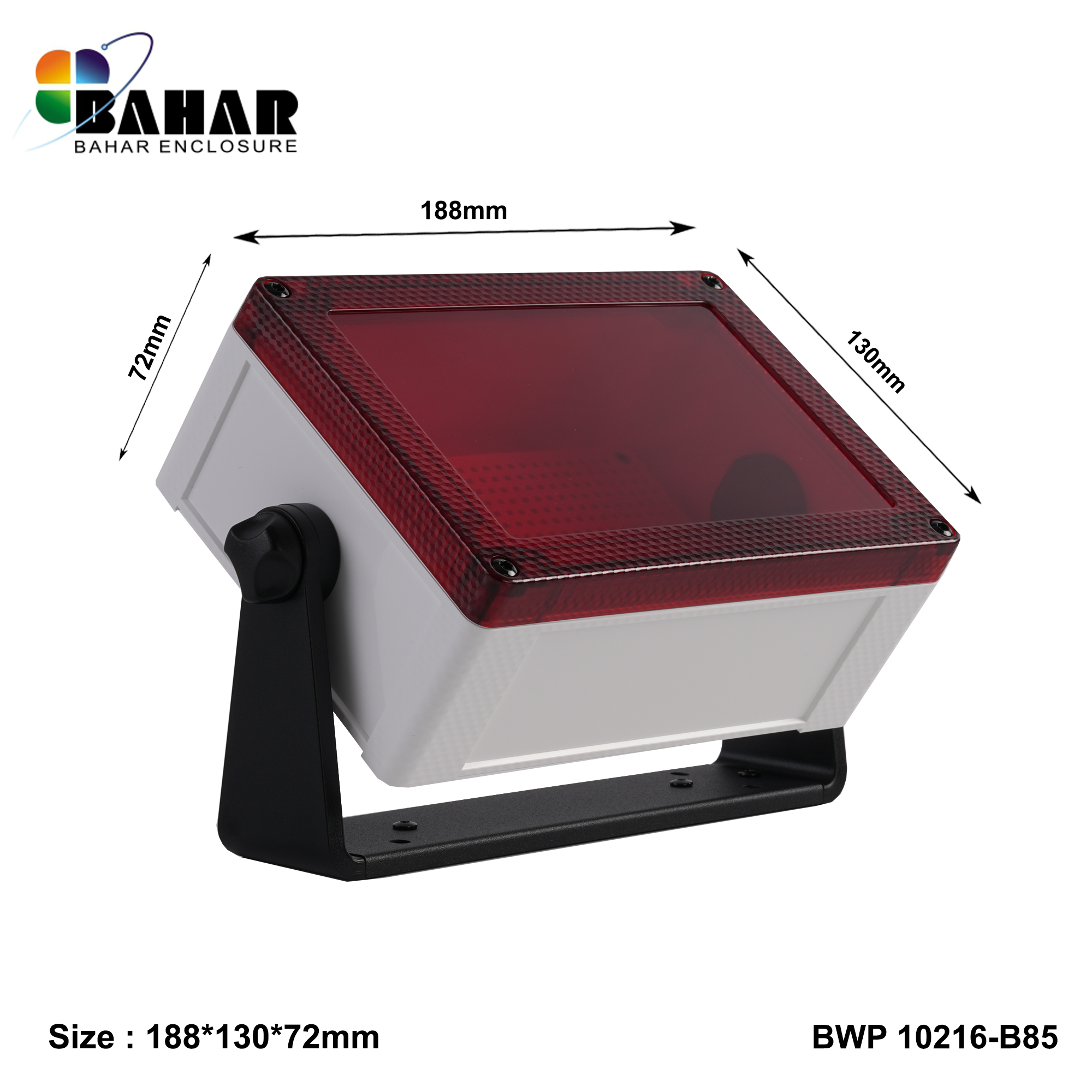 BWP 10216-B (IP68 Waterproof ABS Enclosure, Dustproof Junction Box, Outdoor Electronic Housing)