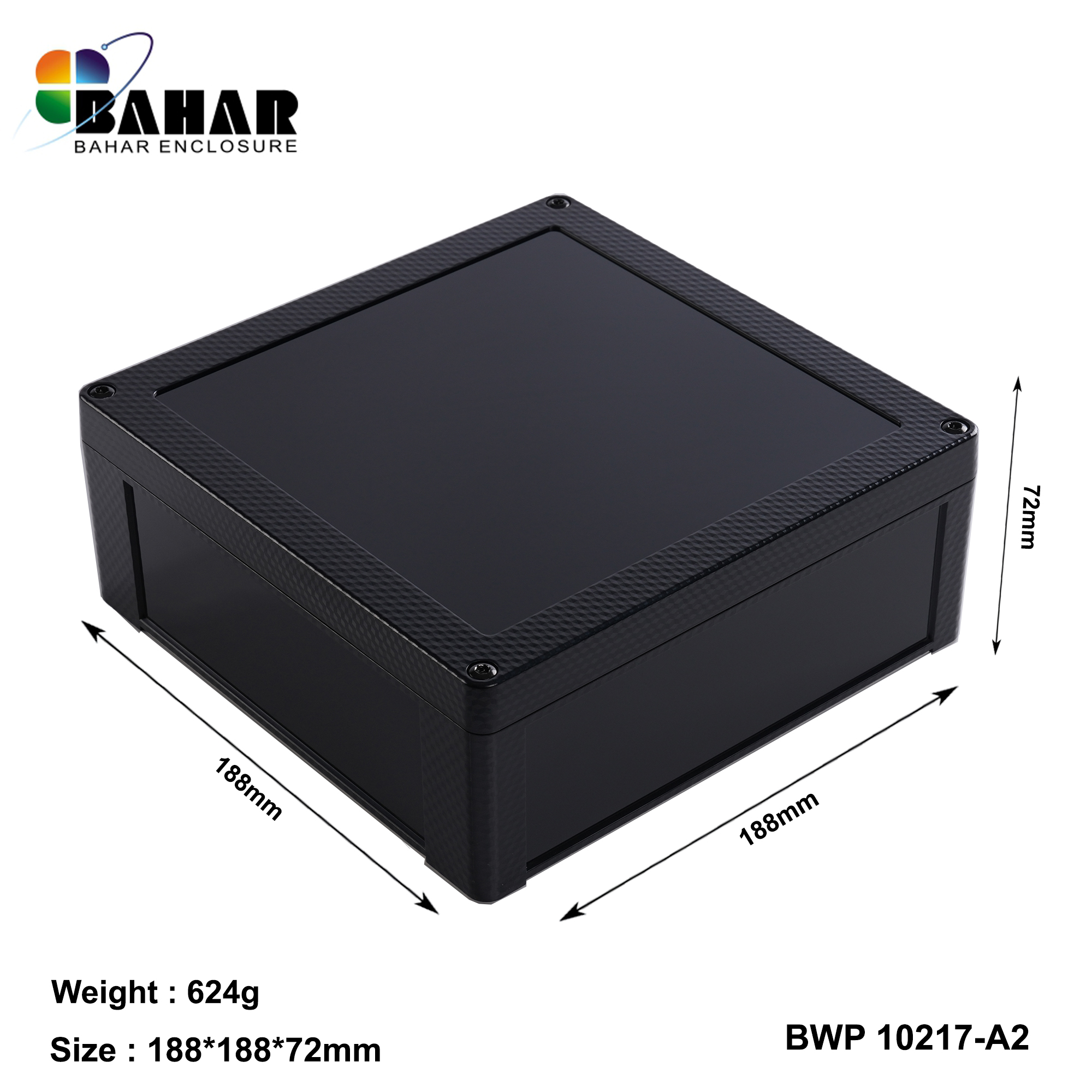 BWP 10217-A (IP68 Waterproof ABS Enclosure, Dustproof Junction Box, Outdoor Electronic Housing)