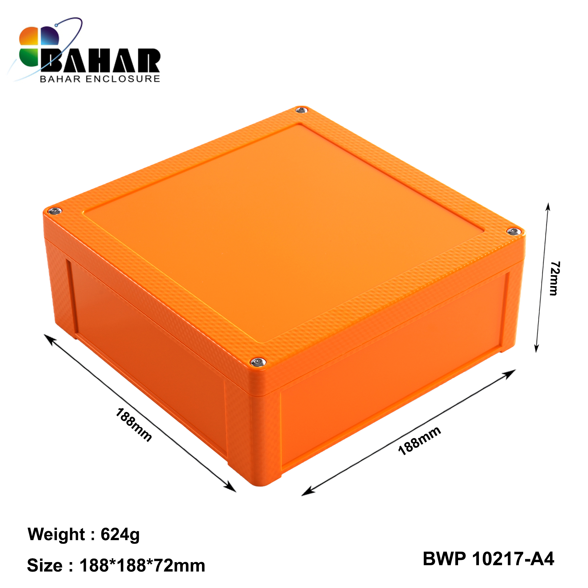 BWP 10217-A (IP68 Waterproof ABS Enclosure, Dustproof Junction Box, Outdoor Electronic Housing)