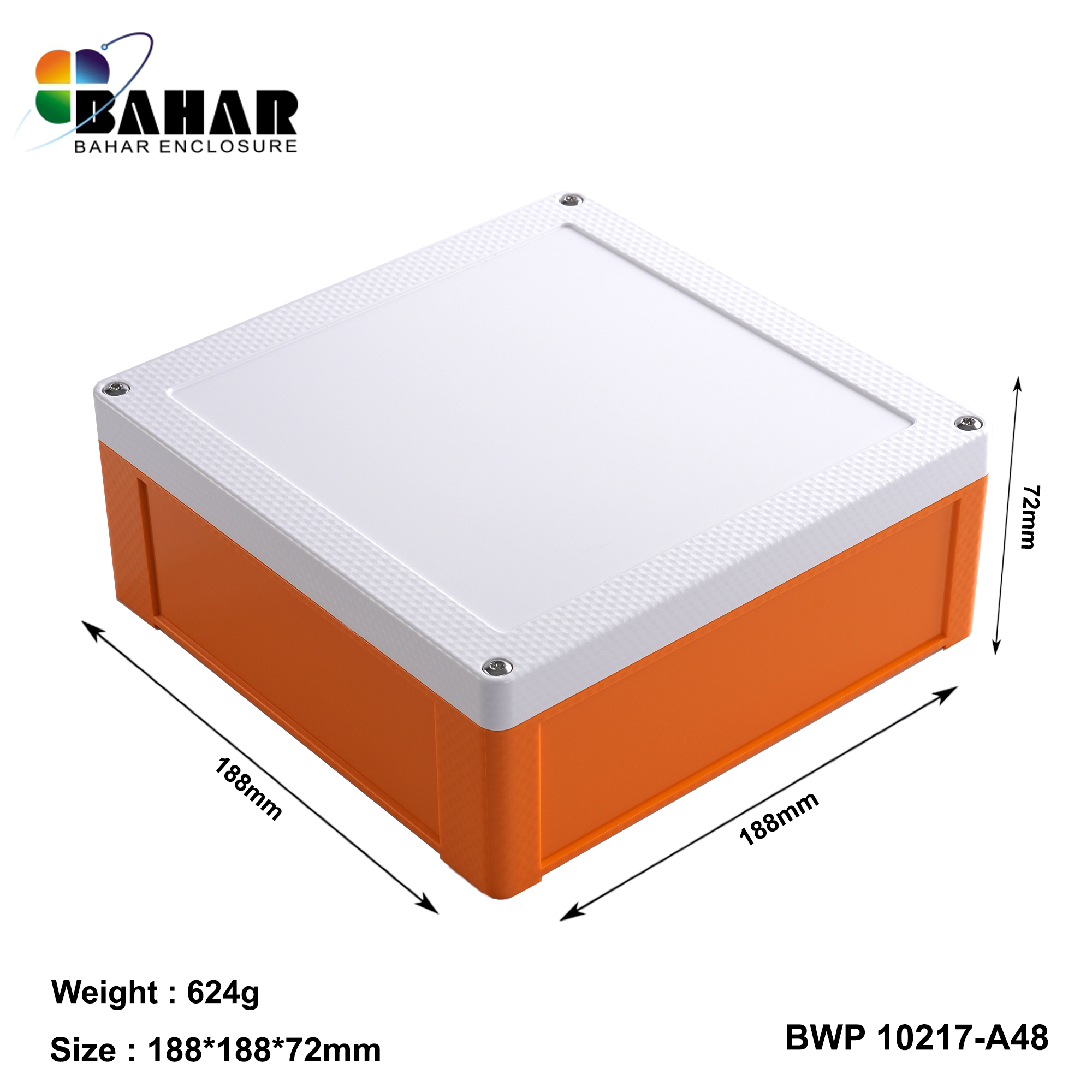BWP 10217-A (IP68 Waterproof ABS Enclosure, Dustproof Junction Box, Outdoor Electronic Housing)
