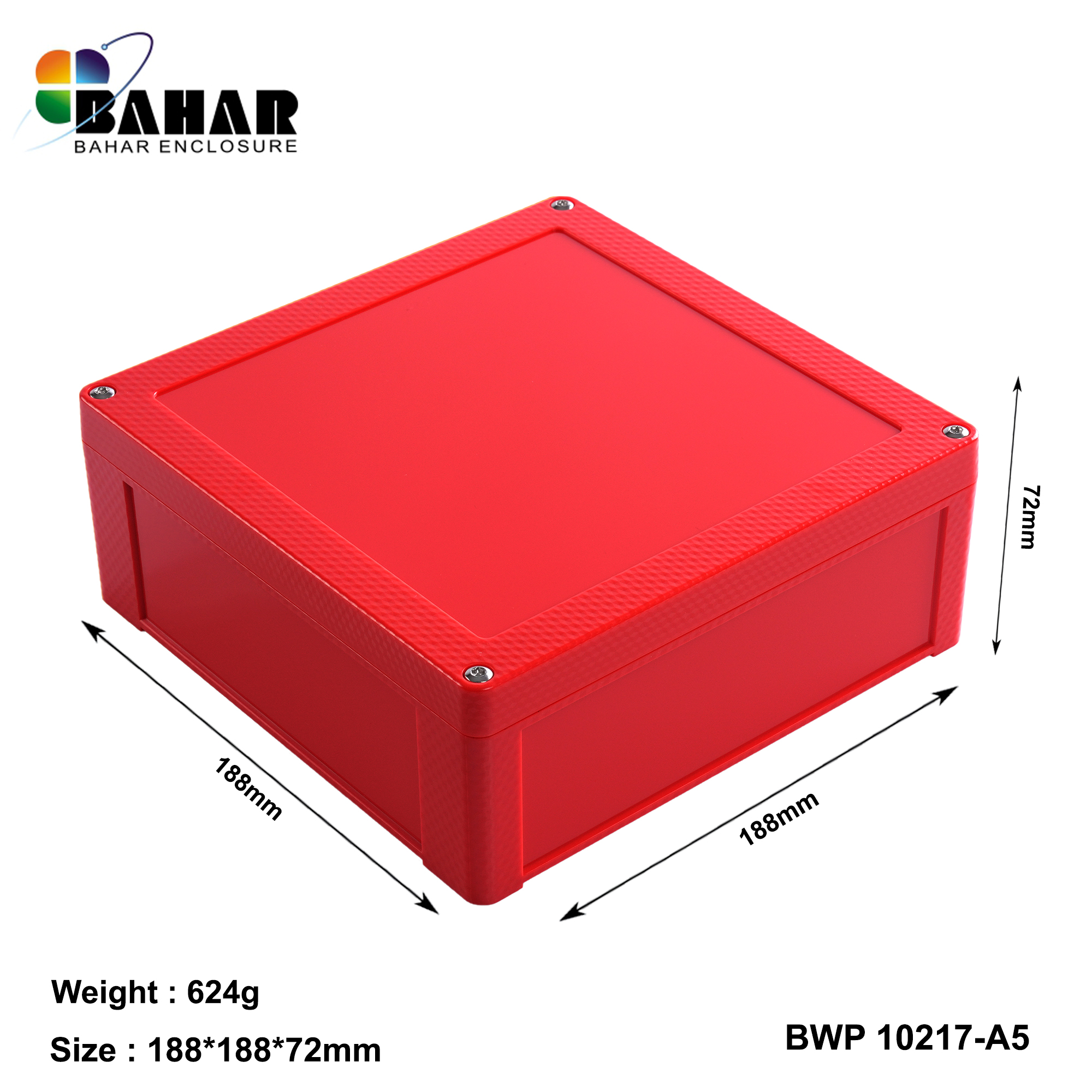 BWP 10217-A (IP68 Waterproof ABS Enclosure, Dustproof Junction Box, Outdoor Electronic Housing)